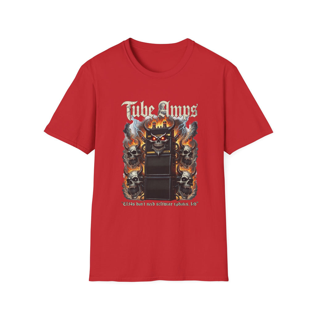 Tube Amps T-Shirt — "EL34s Don't Take Software Updates, Kid" Guitarist Tee