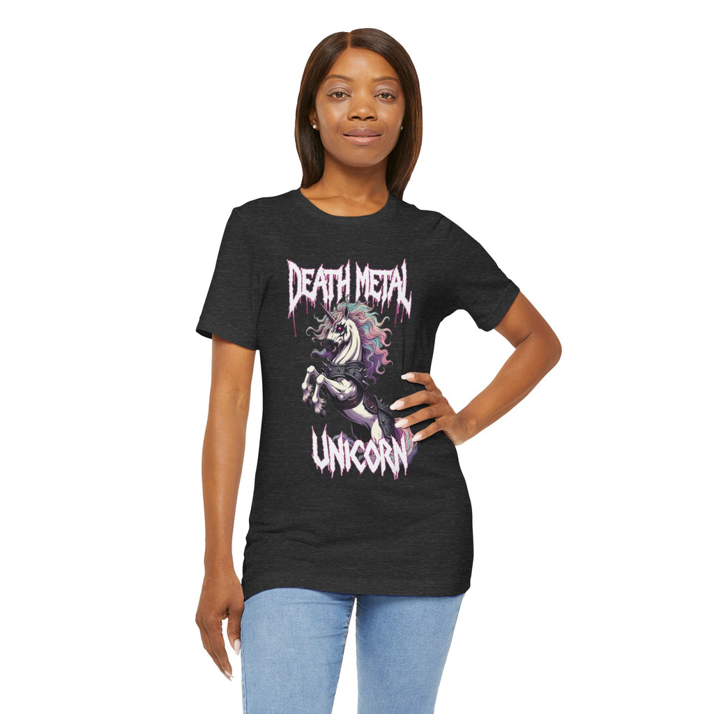 Death Metal Unicorn T-Shirt — Gothic Rainbow Unicorn Tee