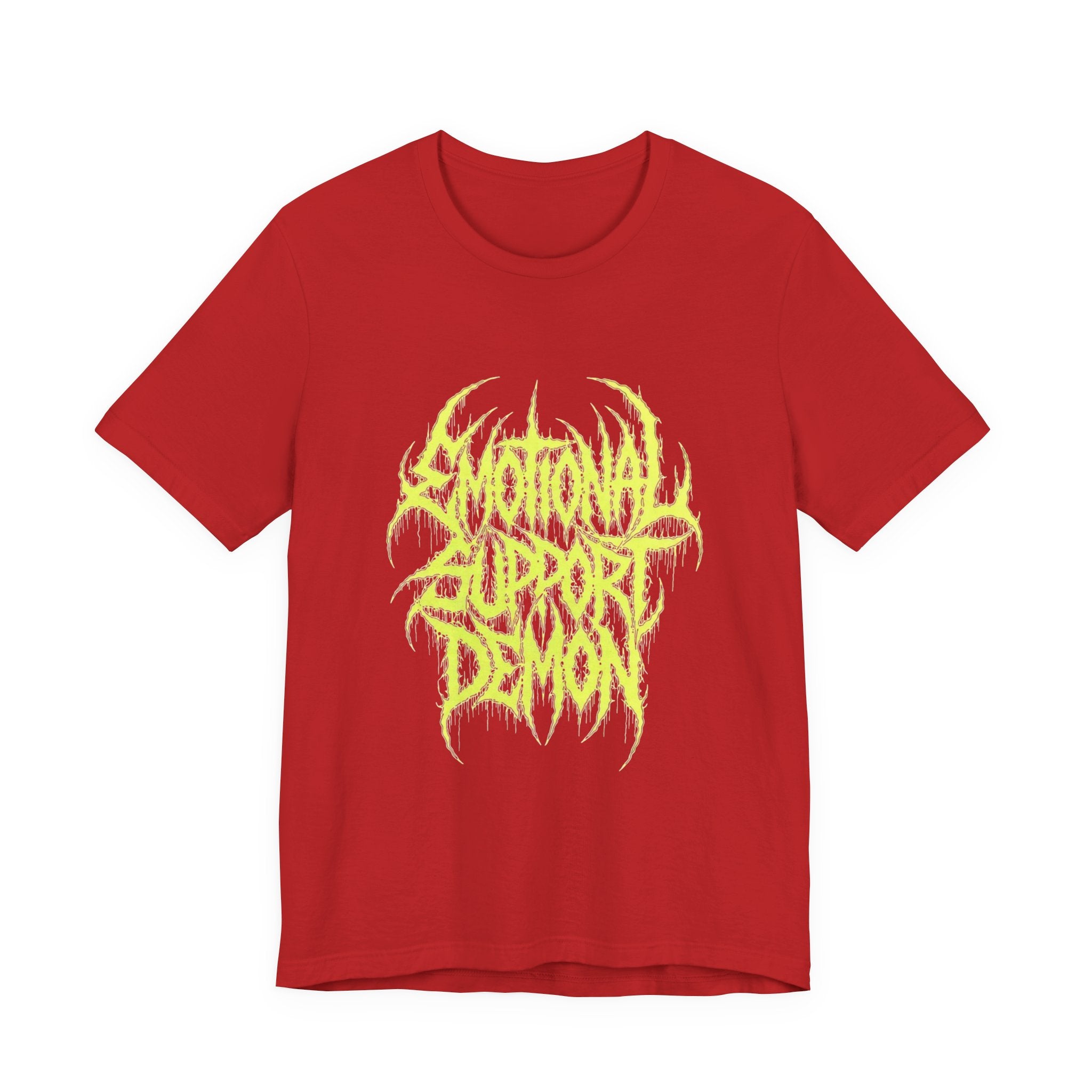 Emo Metal Tee — "Emotional Support Demon" Graphic Shirt