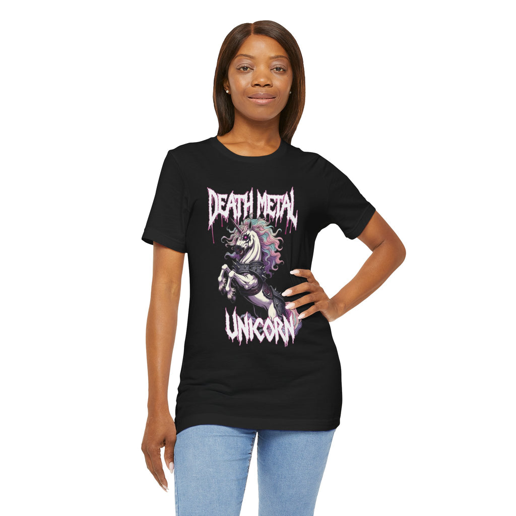 Death Metal Unicorn T-Shirt — Gothic Rainbow Unicorn Tee