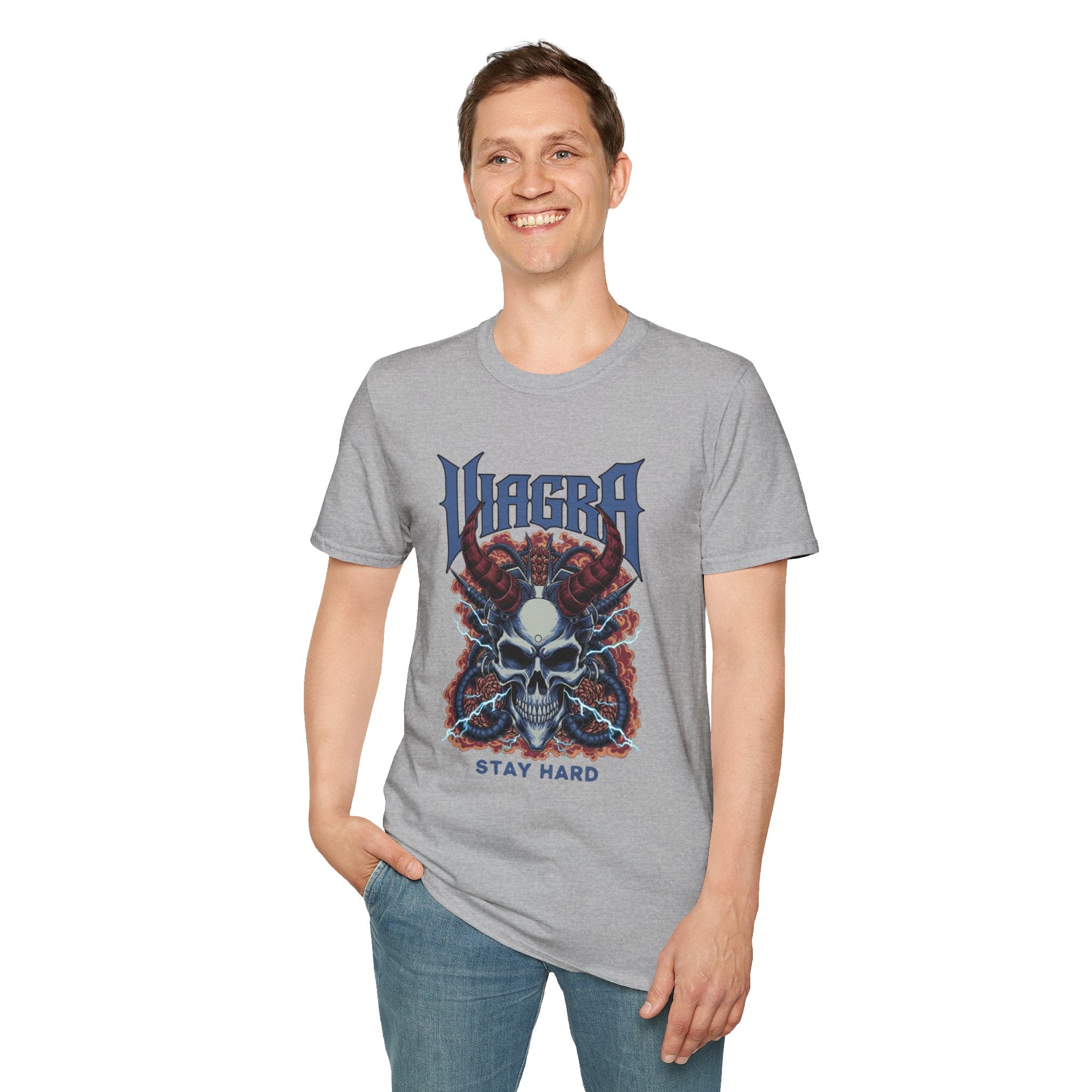 VIAGRA Skull 'Stay Hard' T-Shirt