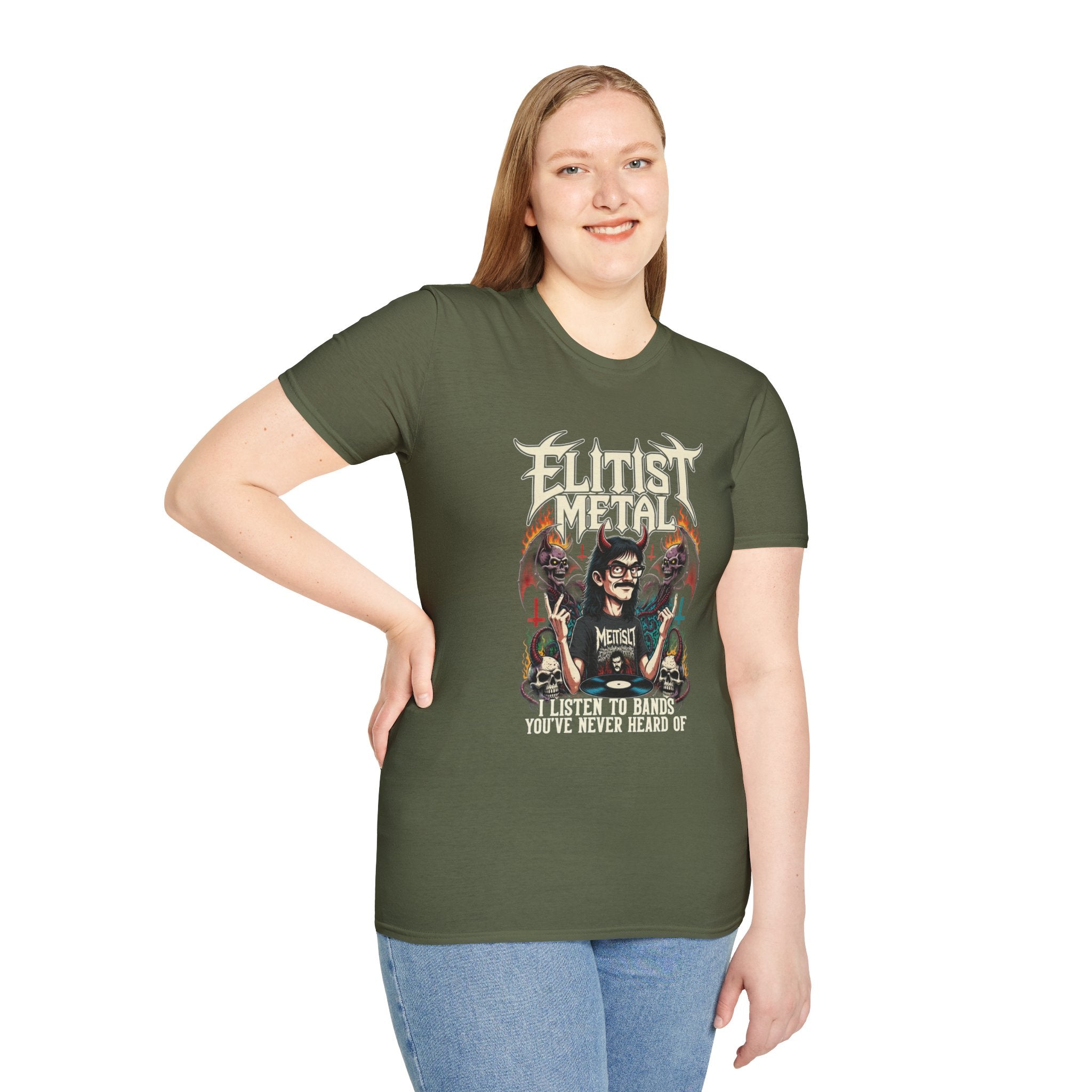 Elitist Graphic T-Shirt — Retro Occult Band Art