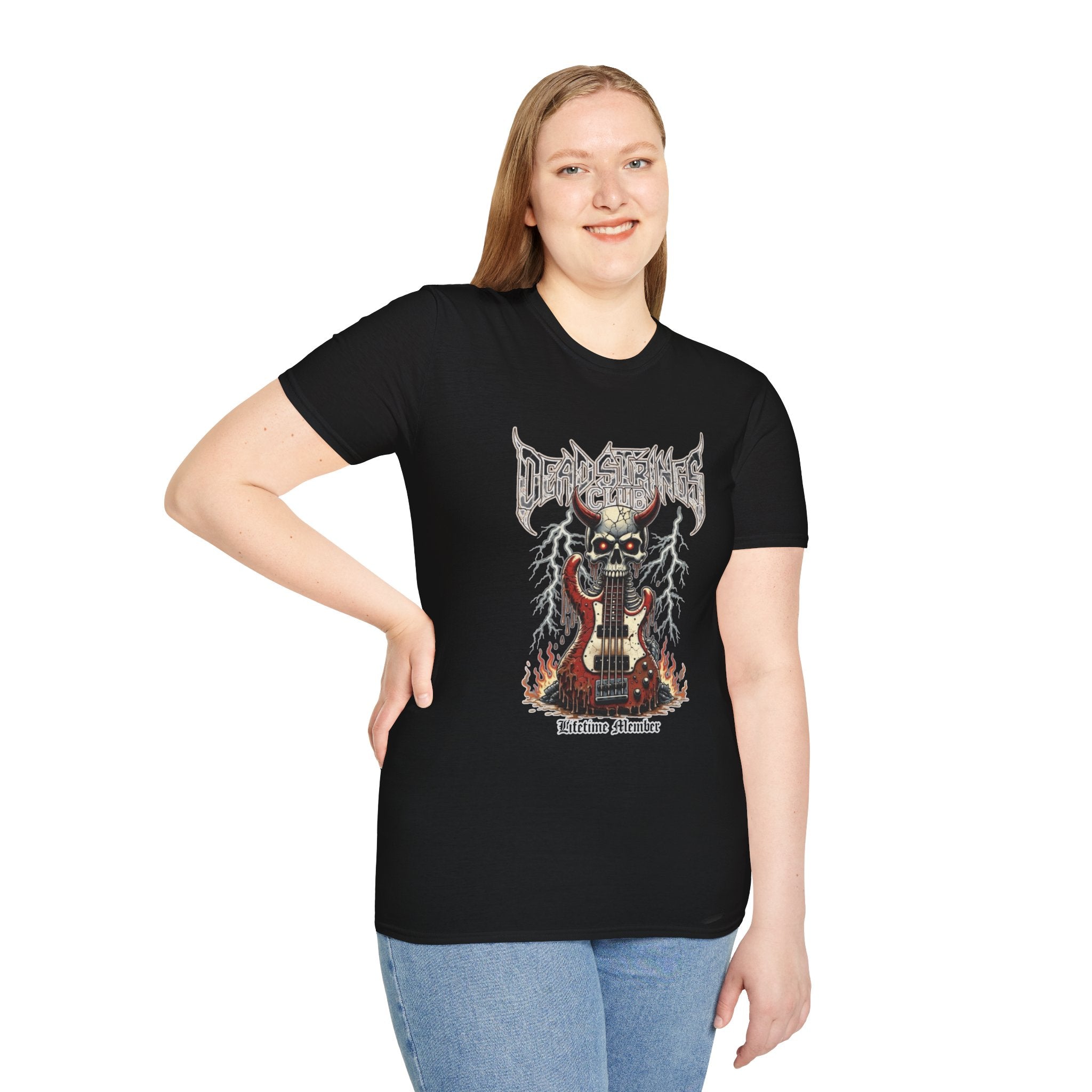 Bass - Dead Strings Club Lifetime Member Bass Guitar T-Shirt