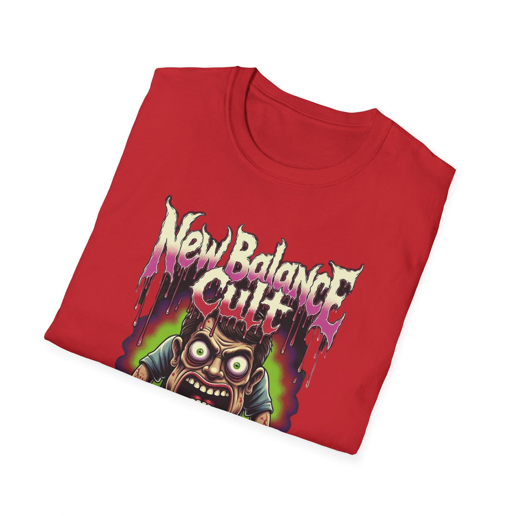 Graphic T-Shirt — 'New Balance Cult' Horror Skate Art Tee