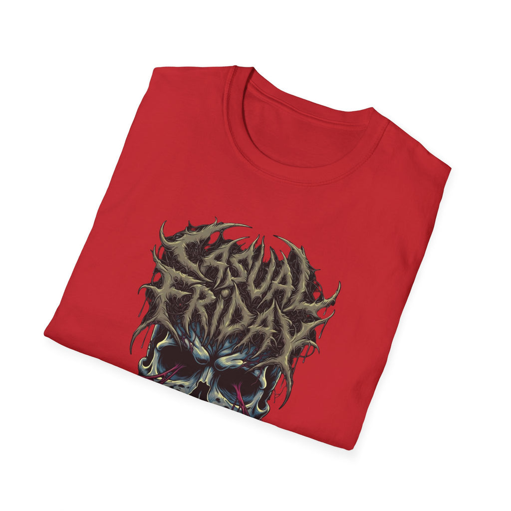 Casual Friday Skull Tee — Gothic Horror Graphic T-Shirt