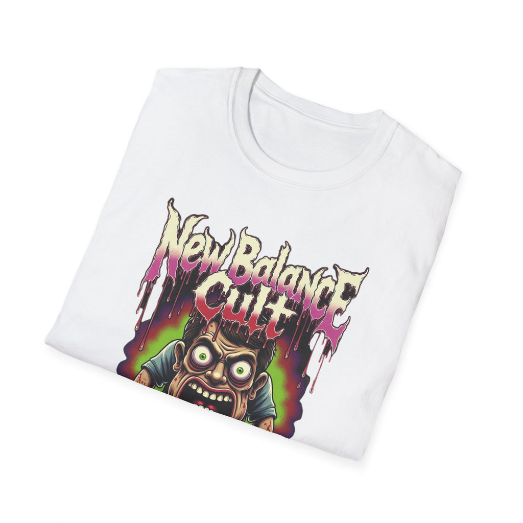 Graphic T-Shirt — 'New Balance Cult' Horror Skate Art Tee