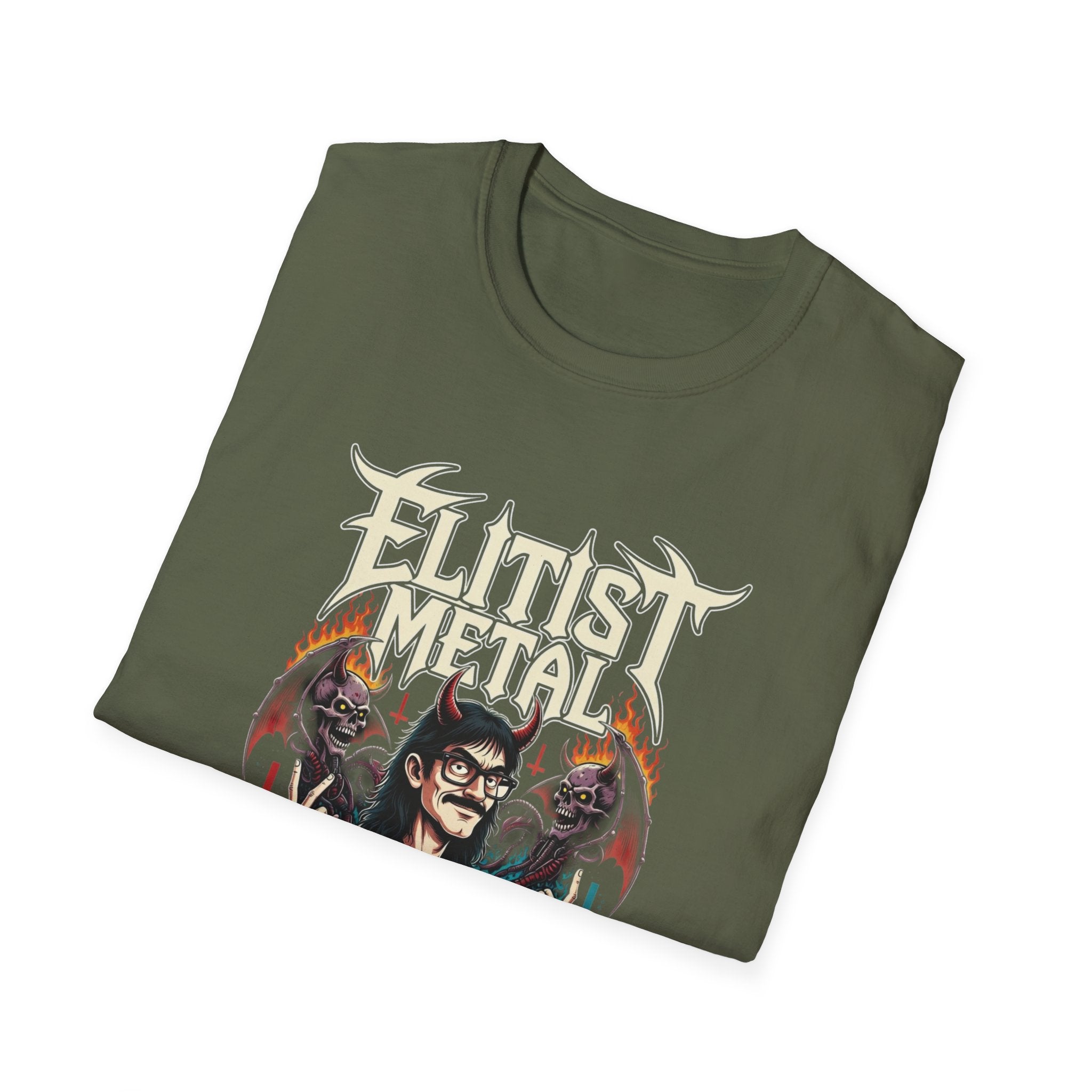 Elitist Graphic T-Shirt — Retro Occult Band Art