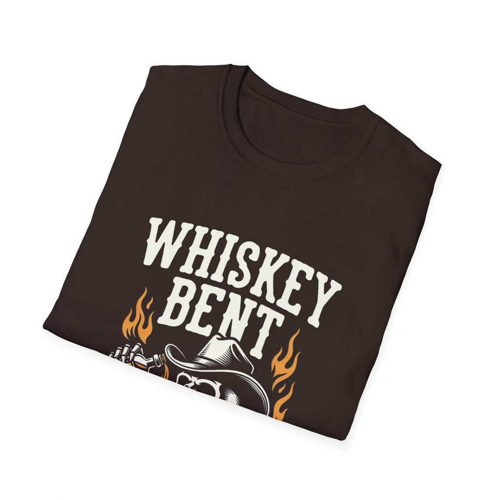 Whiskey Bent and Hell Bound Skull T-Shirt