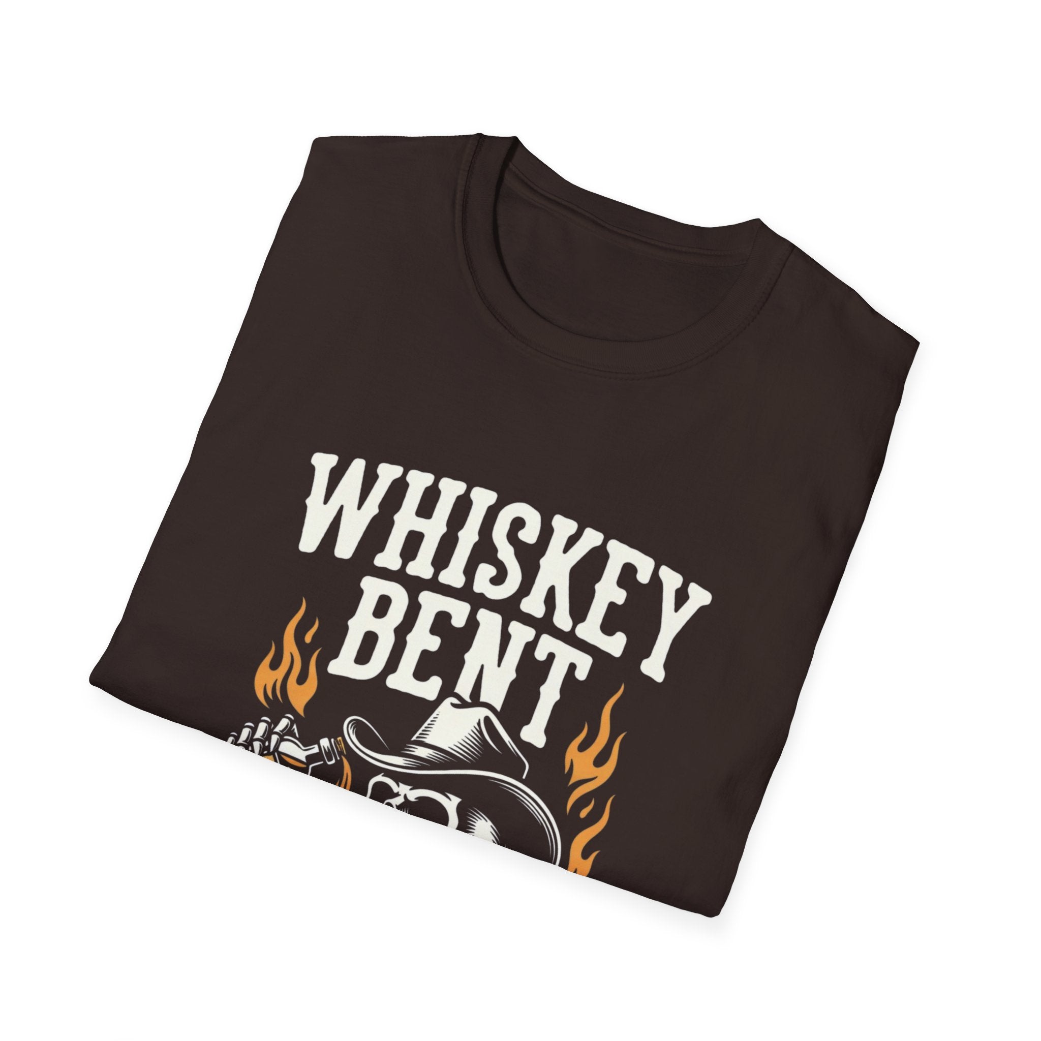 Whiskey Bent and Hell Bound Skull T-Shirt