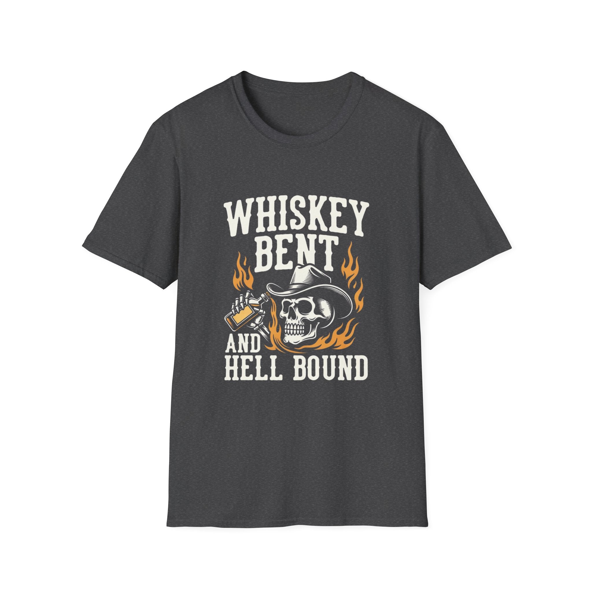 Whiskey Bent and Hell Bound Skull T-Shirt