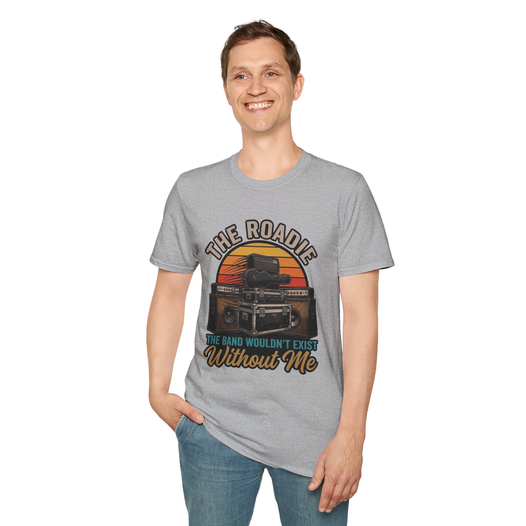 Roadie T-Shirt — "The Roadie: The Band Wouldn't Exist Without Me" Vintage Tour Tee