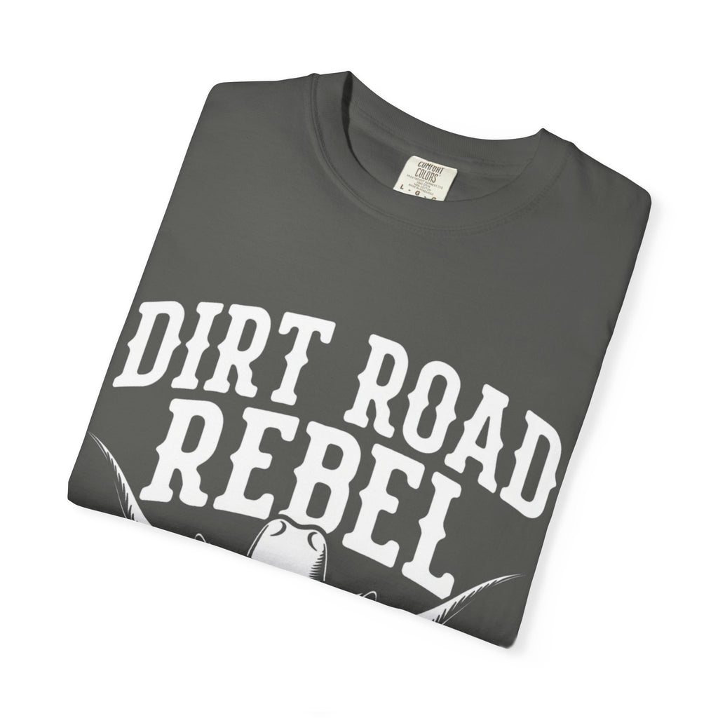 Dirt Road Rebel T-Shirt — Western Skull & Guns Rustic Cowboy Tee