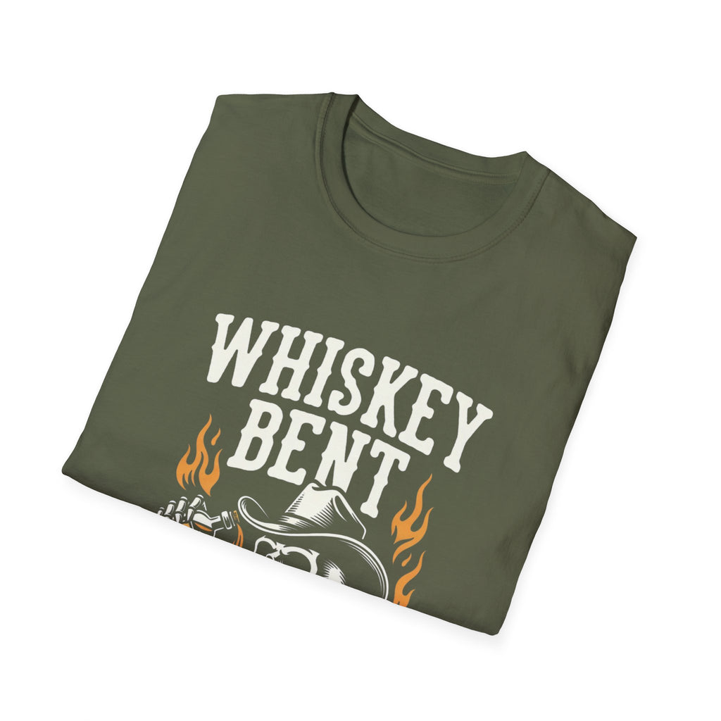 Whiskey Bent and Hell Bound Skull T-Shirt