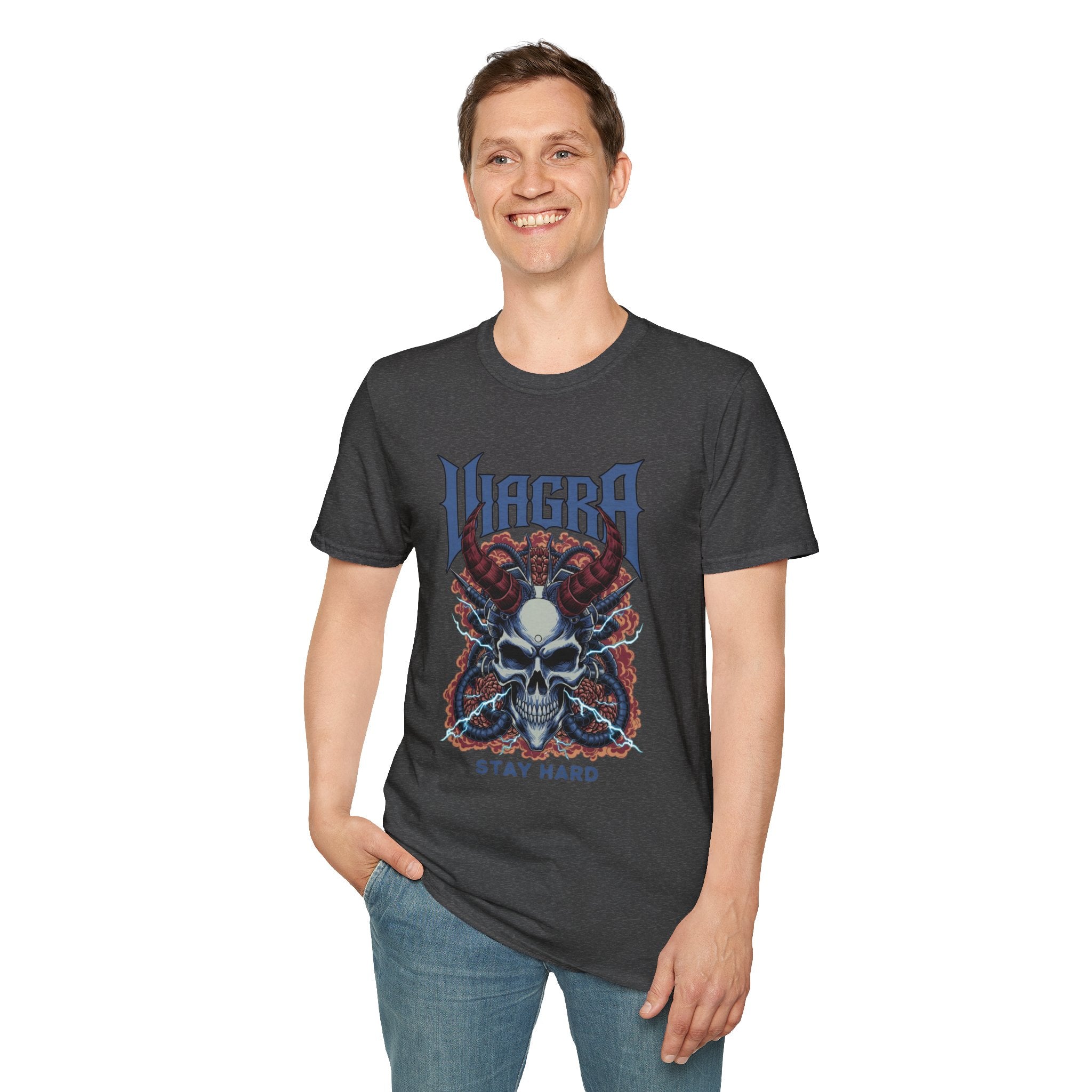 VIAGRA Skull 'Stay Hard' T-Shirt
