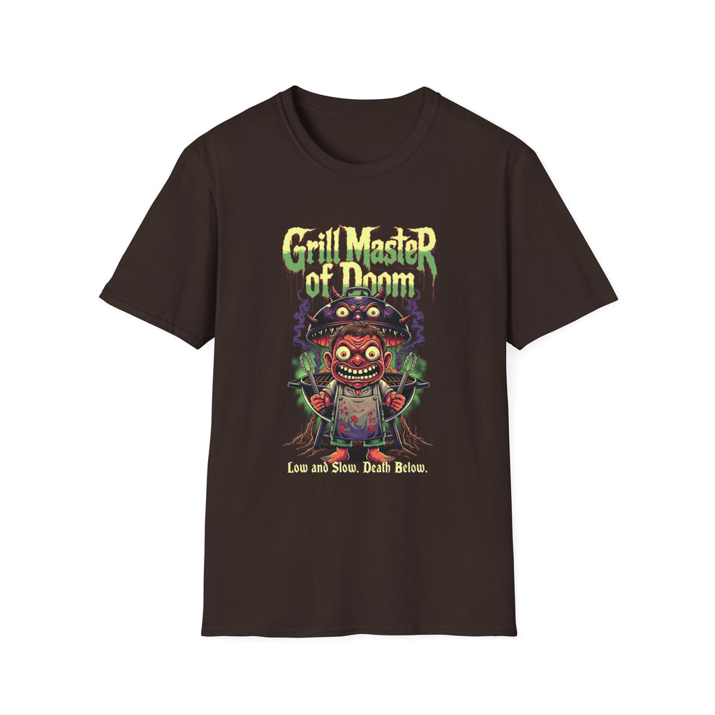 Grill Master of Doom T-Shirt — Retro Horror BBQ Tee