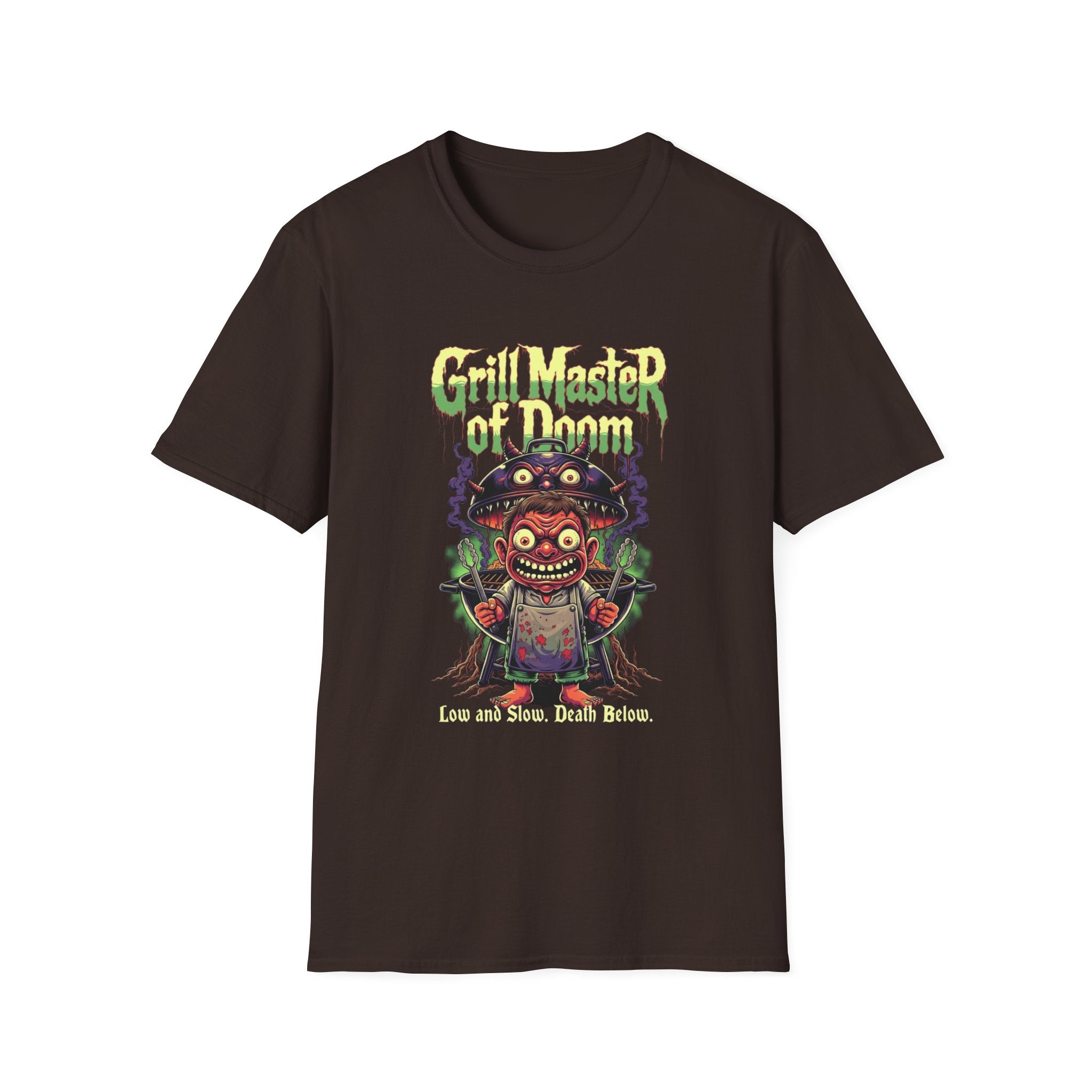 Grill Master of Doom T-Shirt — Retro Horror BBQ Tee