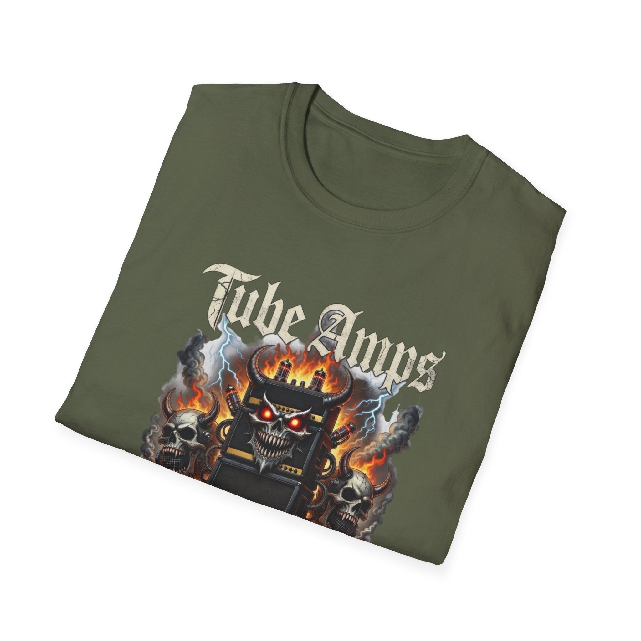 Tube Amps T-Shirt — "EL34s Don't Take Software Updates, Kid" Guitarist Tee