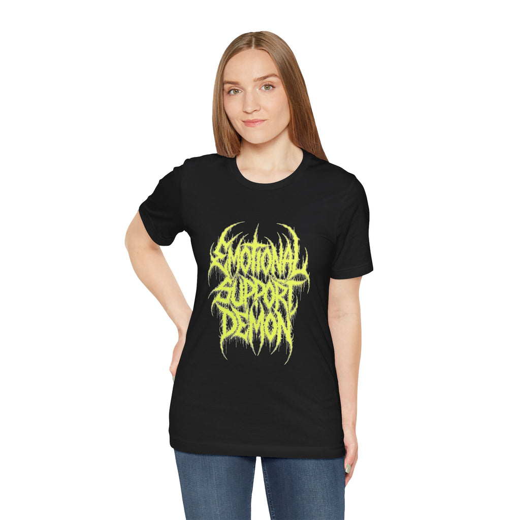 Emo Metal Tee — "Emotional Support Demon" Graphic Shirt