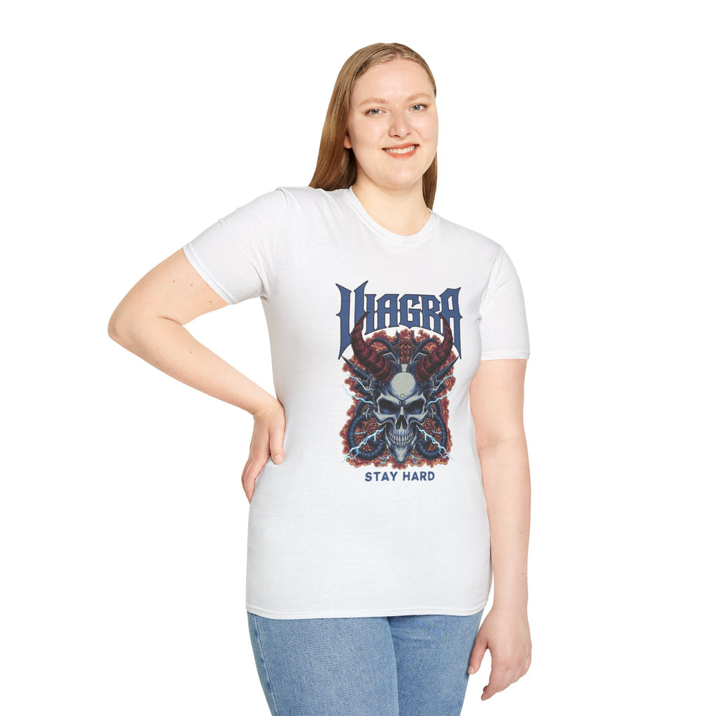 VIAGRA Skull 'Stay Hard' T-Shirt
