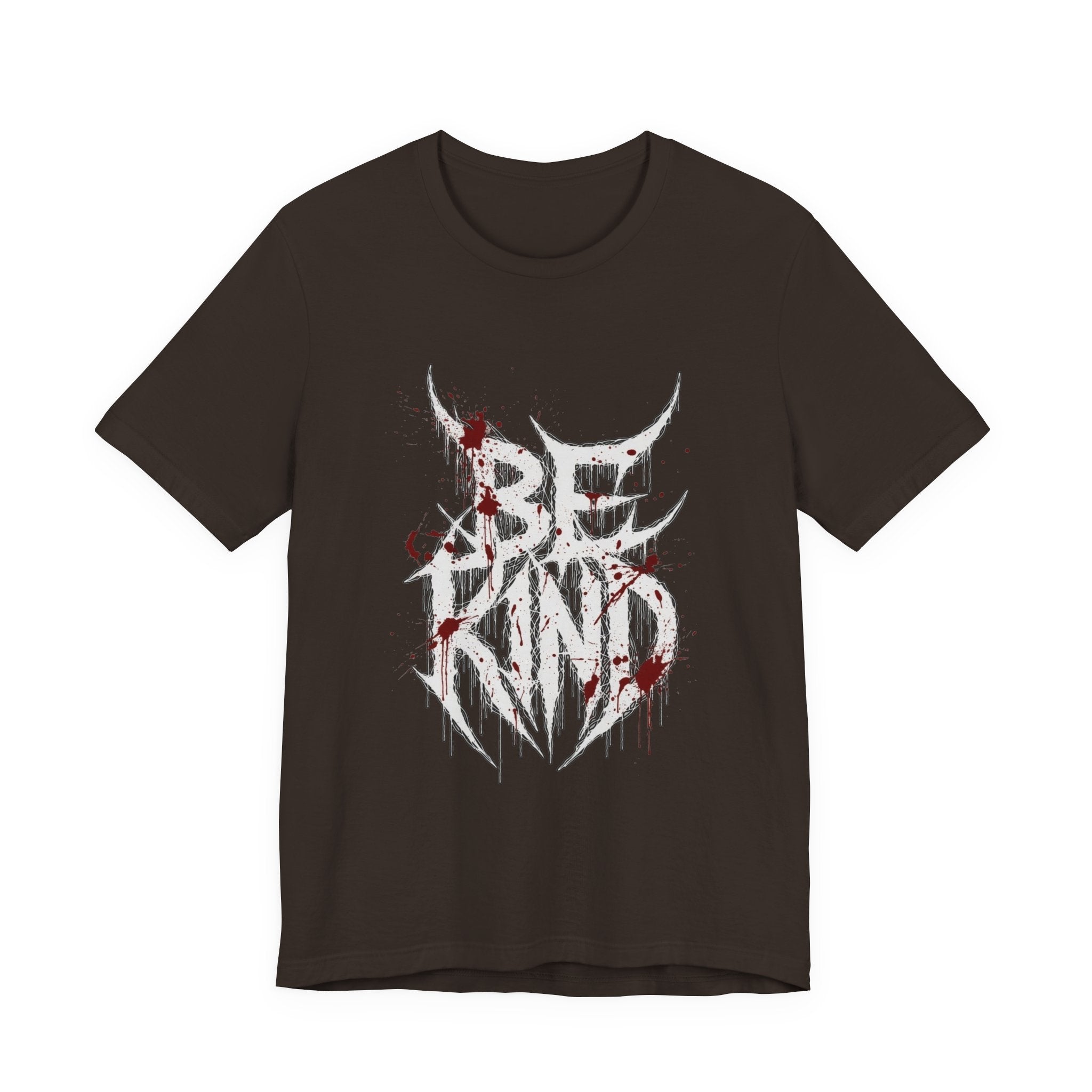 Be Kind Graphic Tee — Gothic Horror “Be Kind” Blood-Drip T-Shirt
