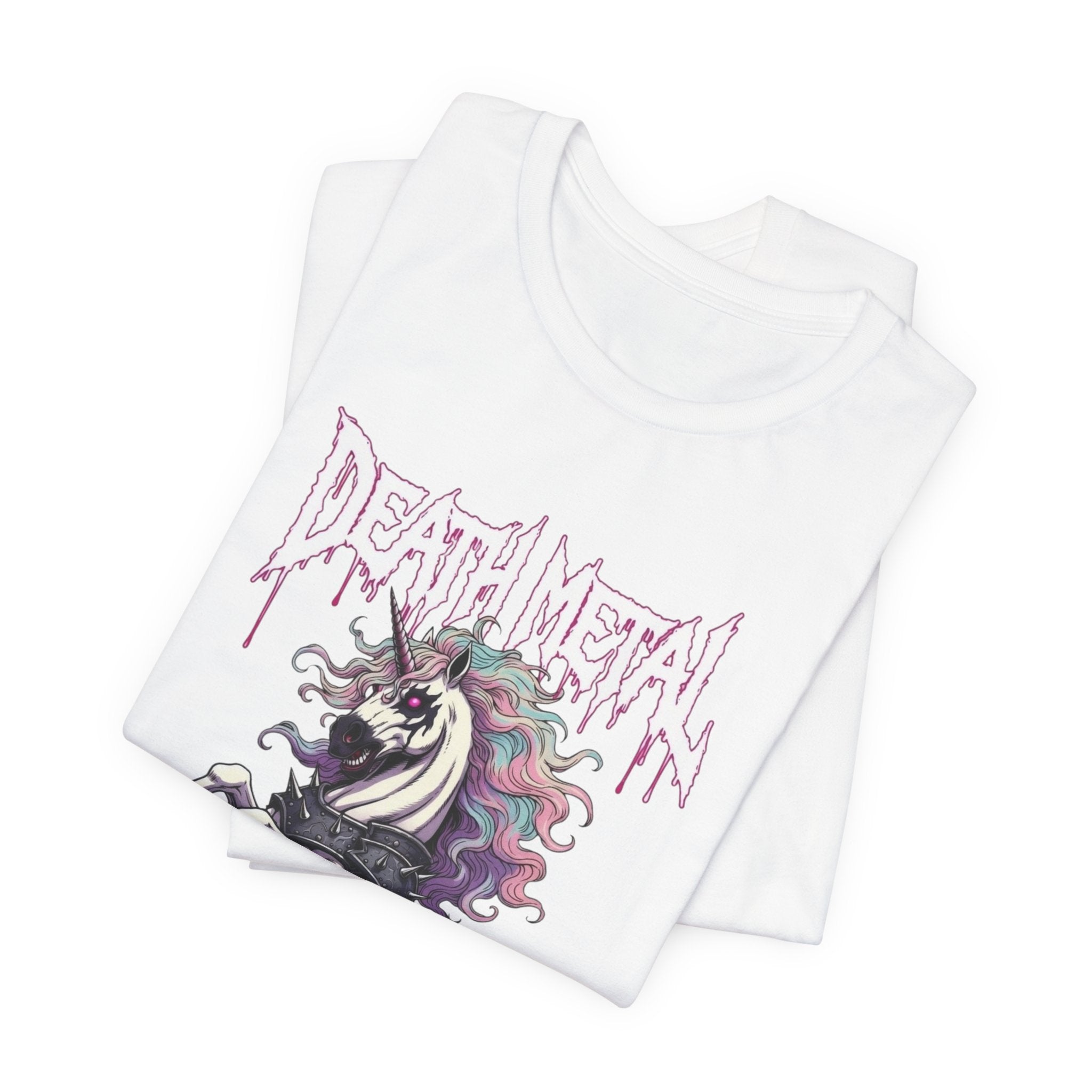Death Metal Unicorn T-Shirt — Gothic Rainbow Unicorn Tee