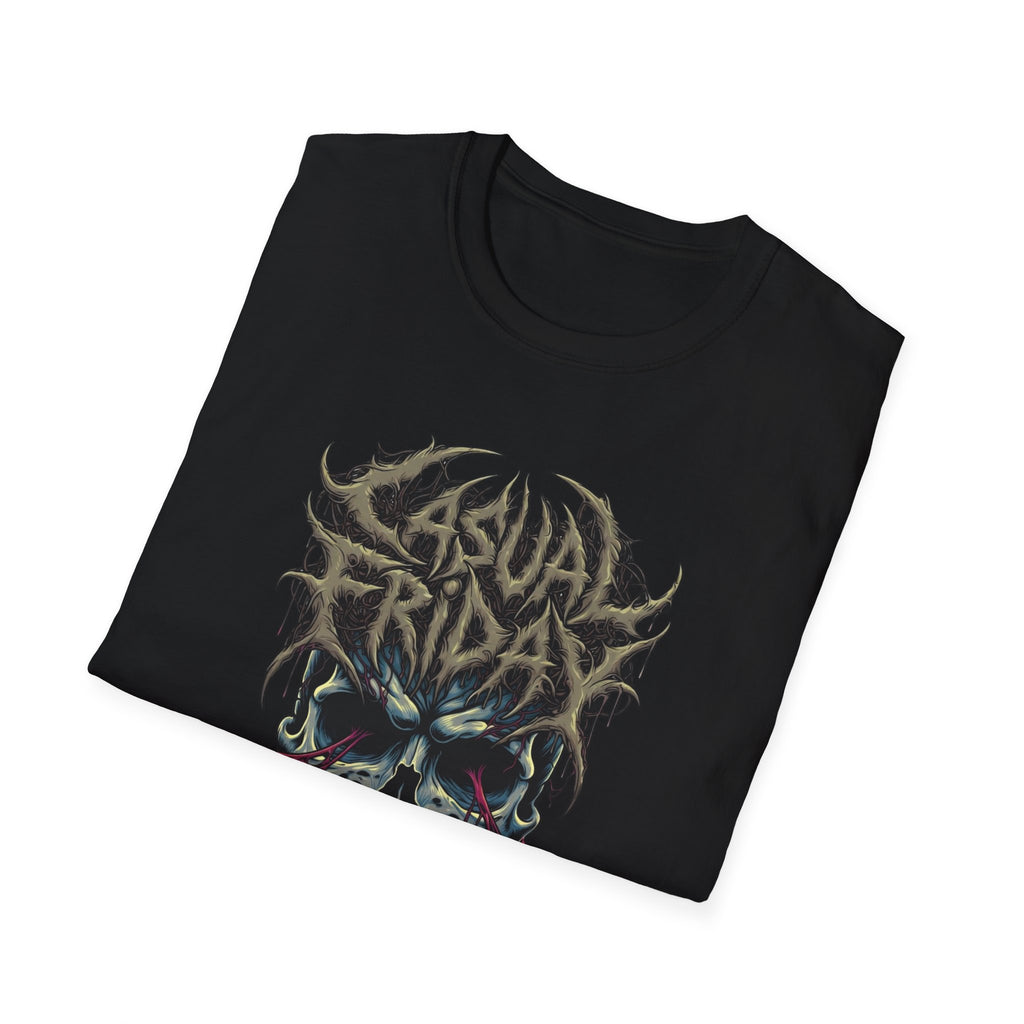 Casual Friday Skull Tee — Gothic Horror Graphic T-Shirt