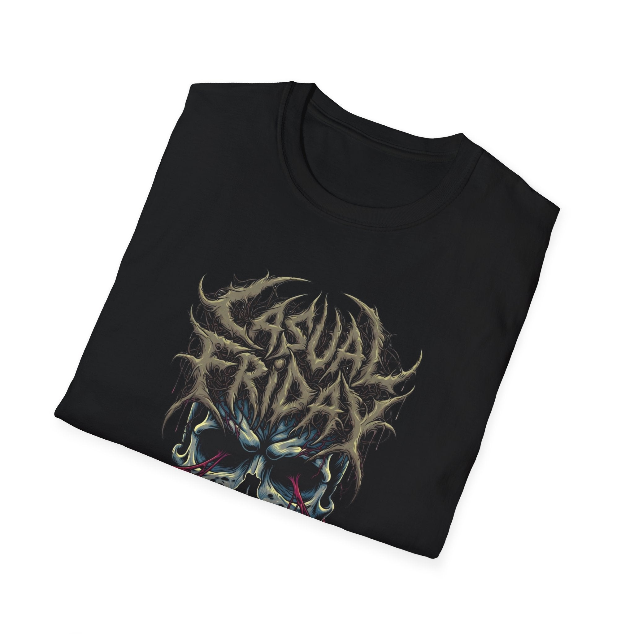 Casual Friday Skull Tee — Gothic Horror Graphic T-Shirt