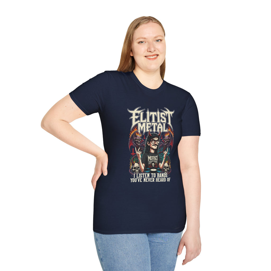Elitist Graphic T-Shirt — Retro Occult Band Art