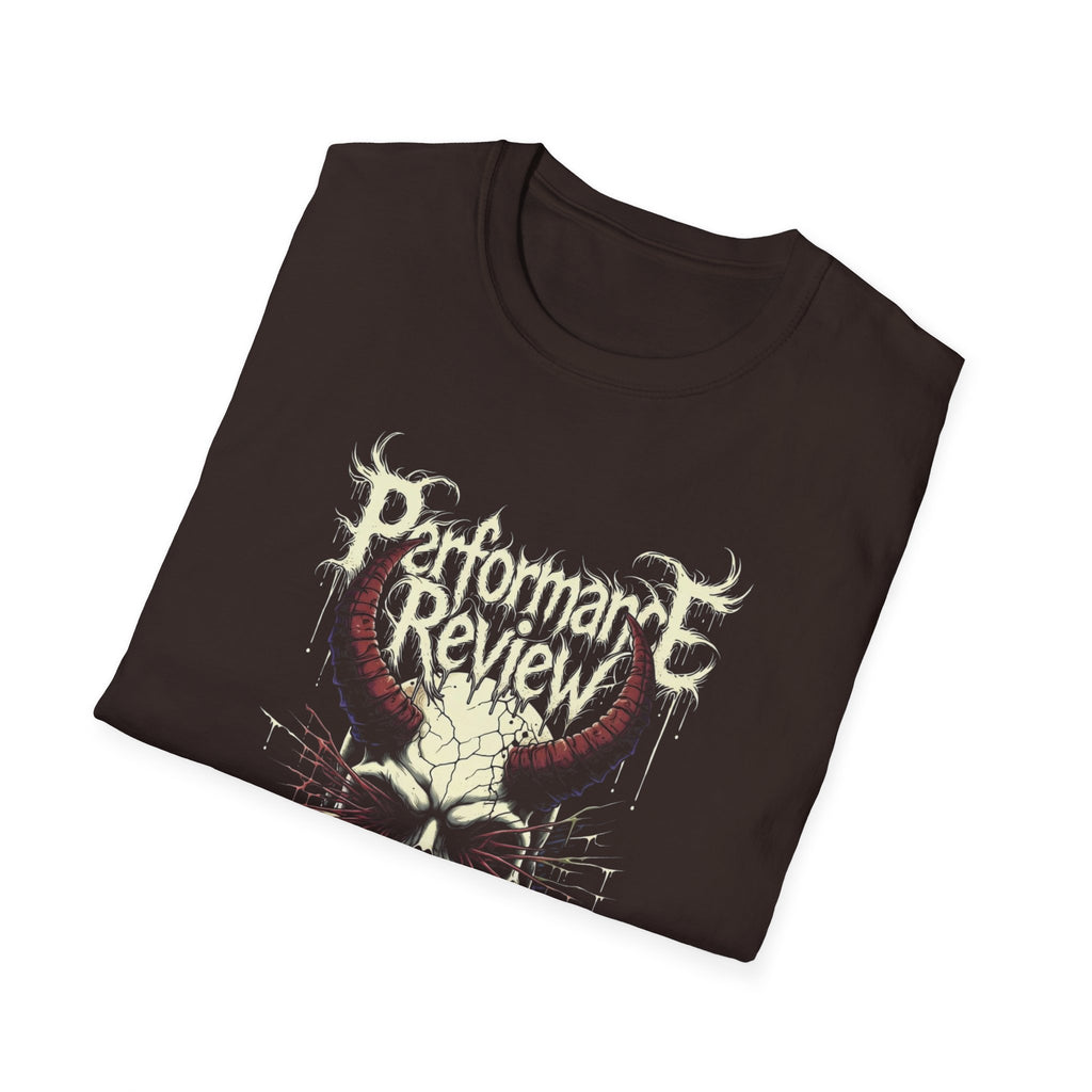 Performance Review Skull Band T‑Shirt — Metal Concert Tee