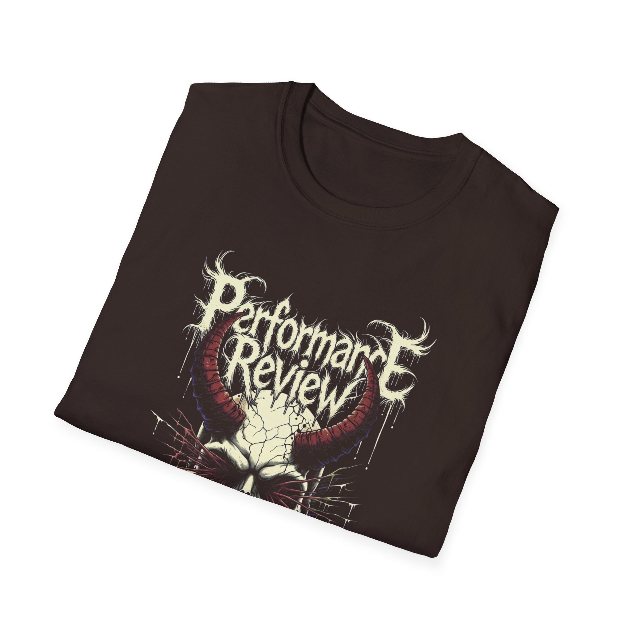 Performance Review Skull Band T‑Shirt — Metal Concert Tee