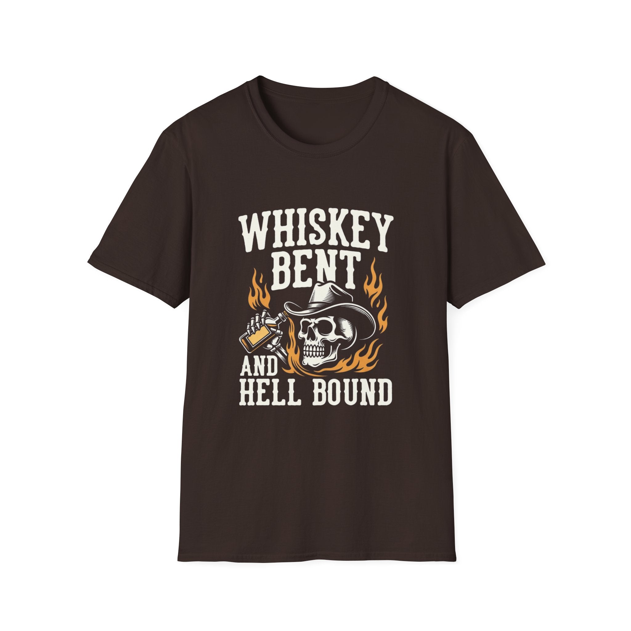 Whiskey Bent and Hell Bound Skull T-Shirt