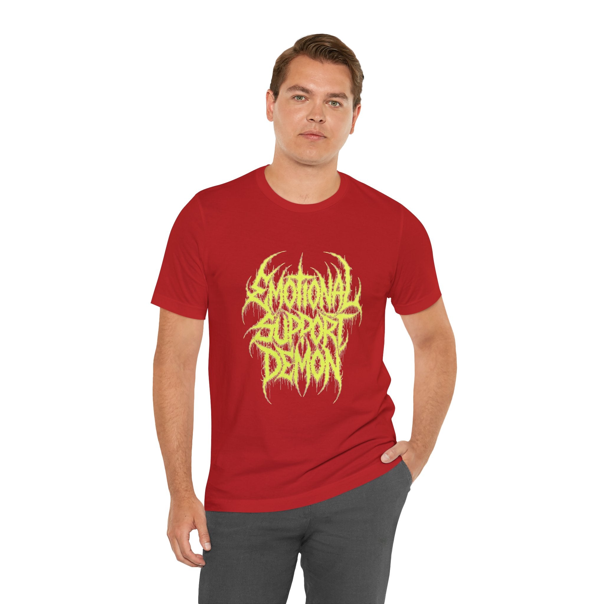 Emo Metal Tee — "Emotional Support Demon" Graphic Shirt