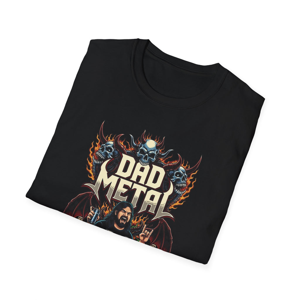 Dad Metal T-Shirt — "Raising Hell One Beer at a Time" Heavy Metal Dad Tee