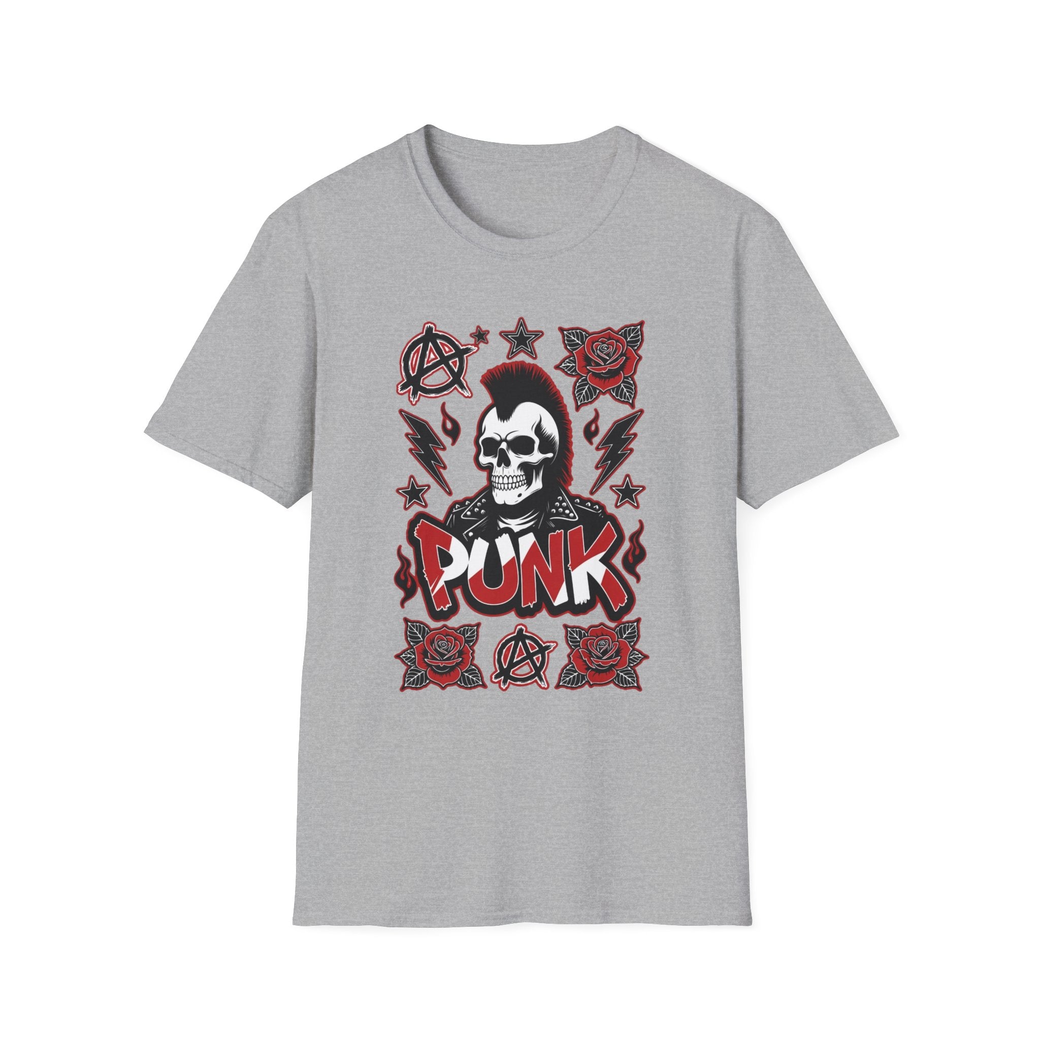 Punk Skull & Roses T-Shirt