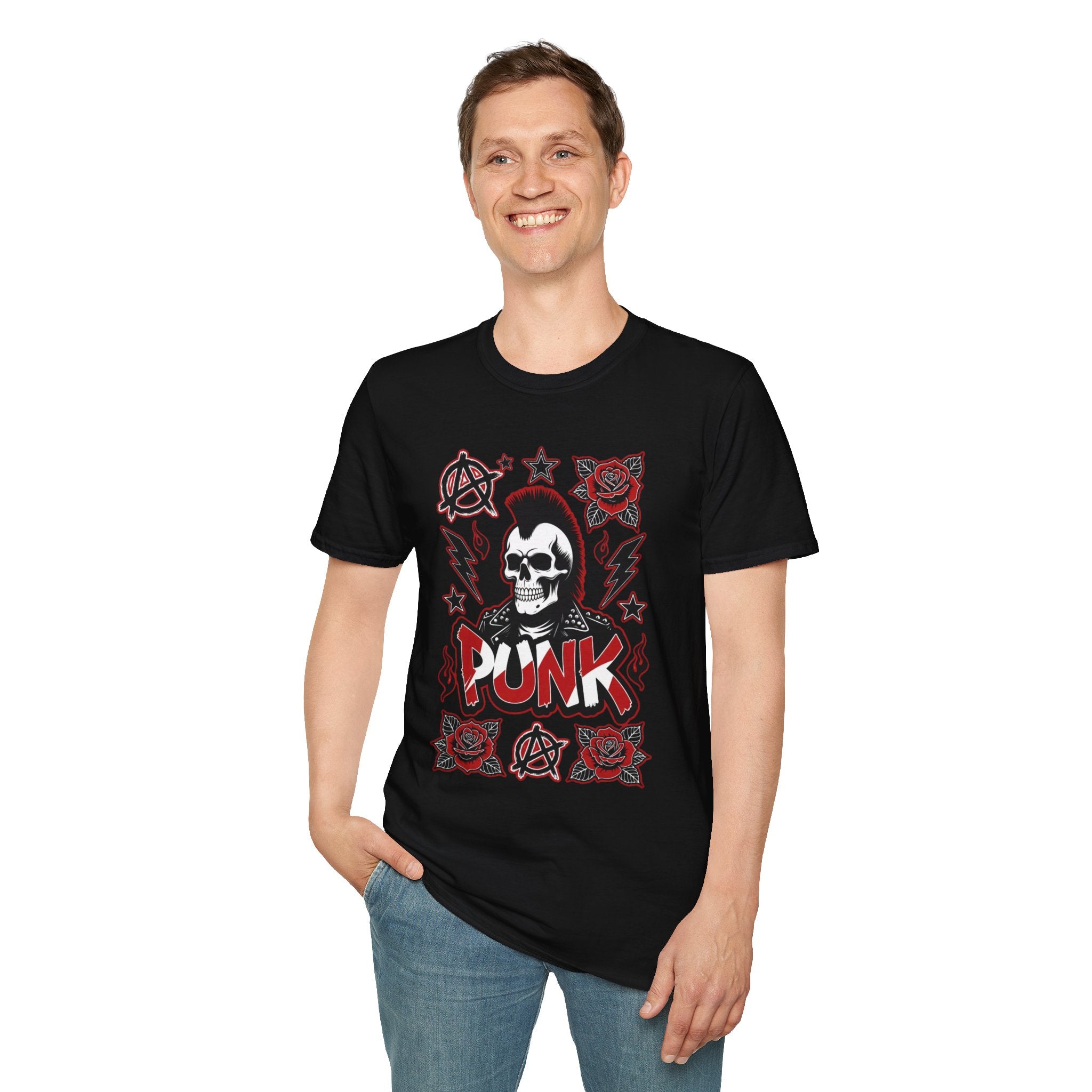 Punk Skull & Roses T-Shirt