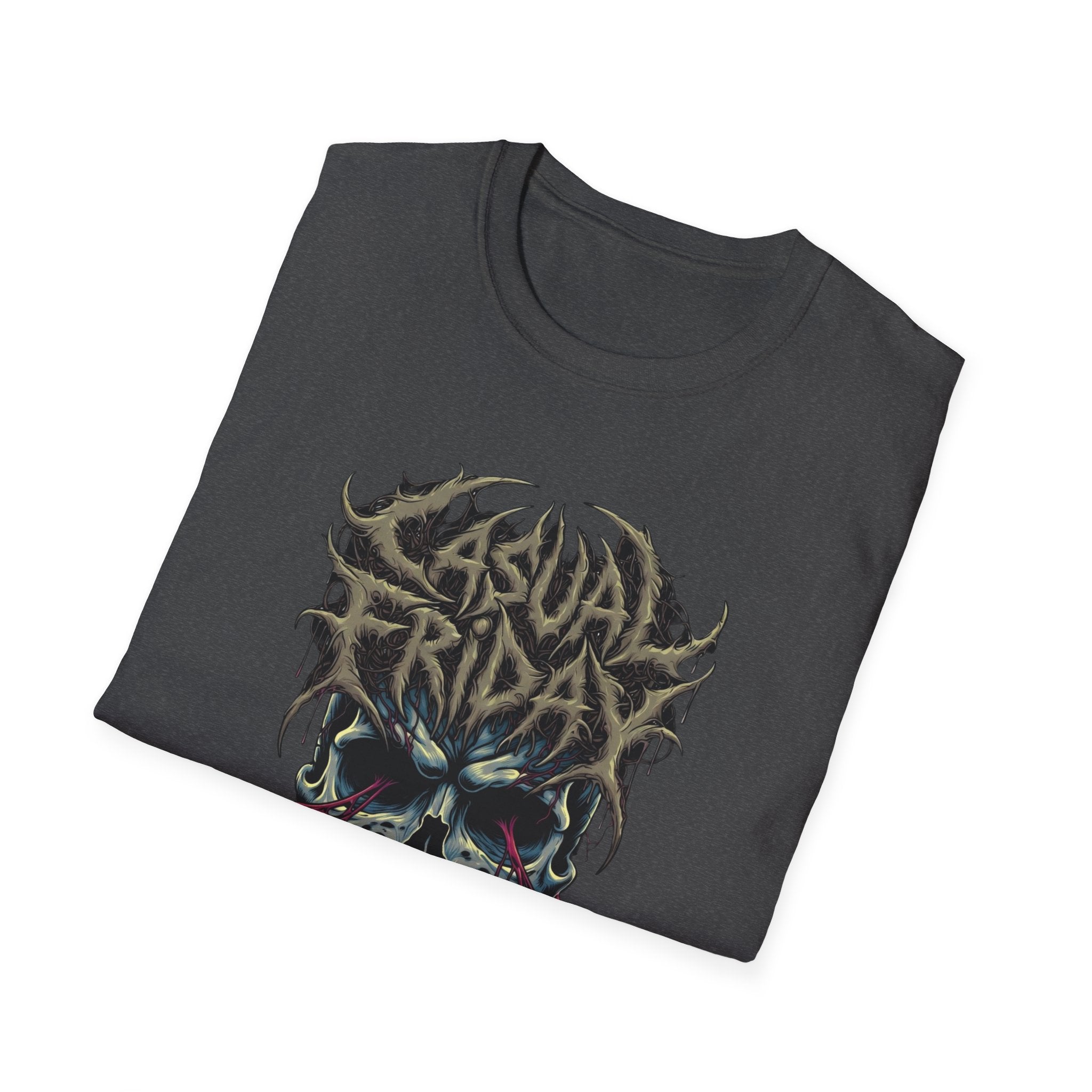 Casual Friday Skull Tee — Gothic Horror Graphic T-Shirt