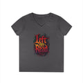 Left on Read V-Neck T‑Shirt — Women’s Gothic Text Graphic Tee