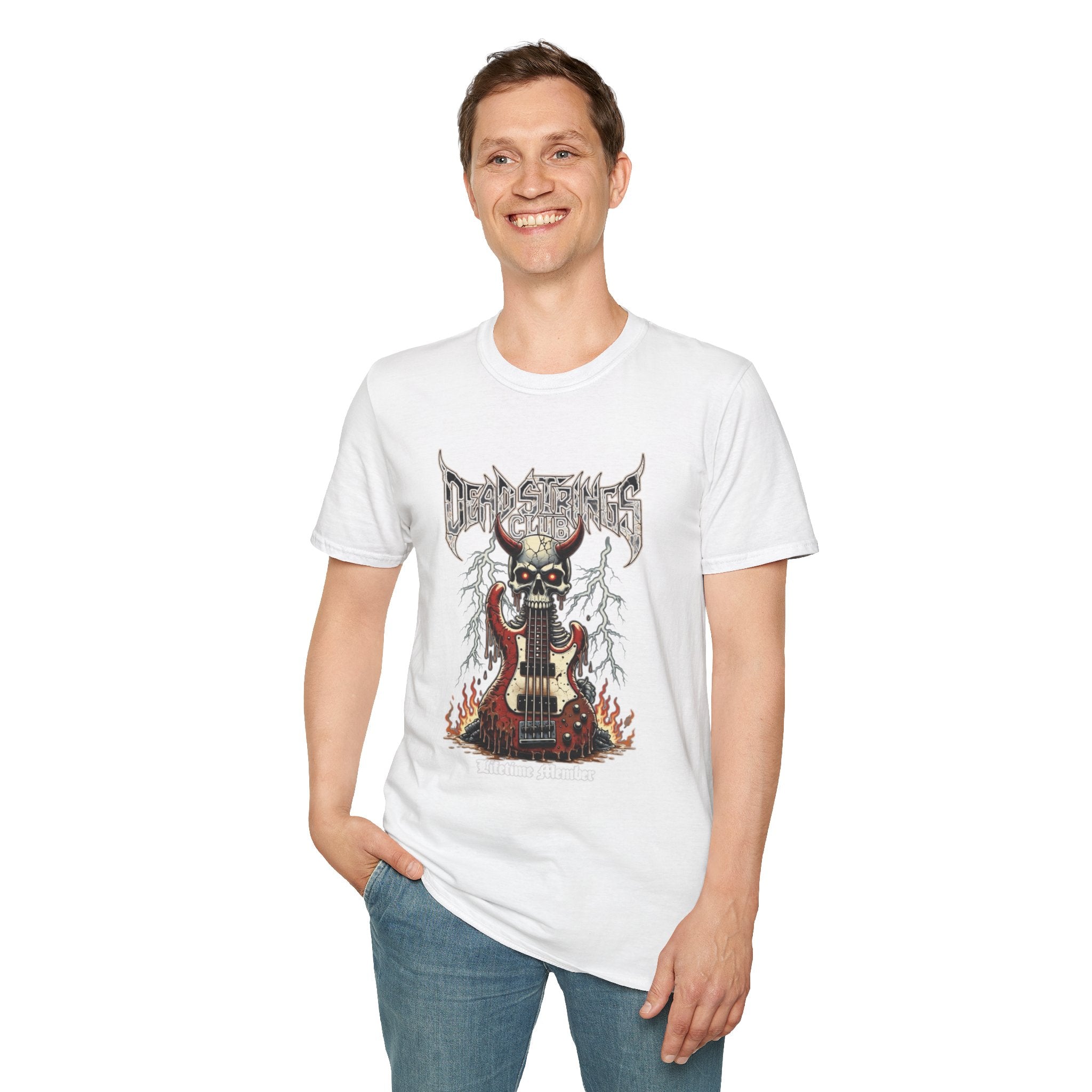 Bass - Dead Strings Club Lifetime Member Bass Guitar T-Shirt