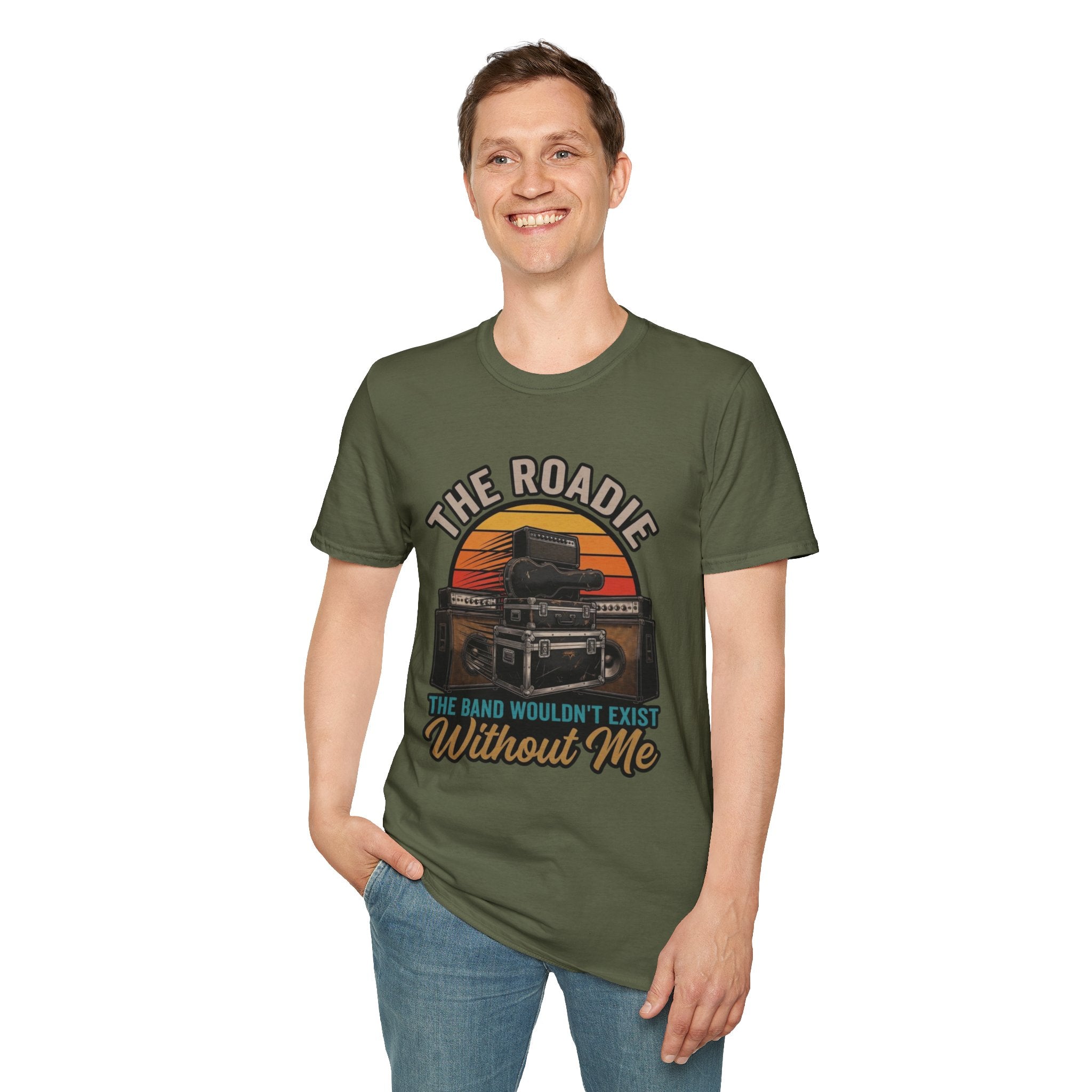 Roadie T-Shirt — "The Roadie: The Band Wouldn't Exist Without Me" Vintage Tour Tee