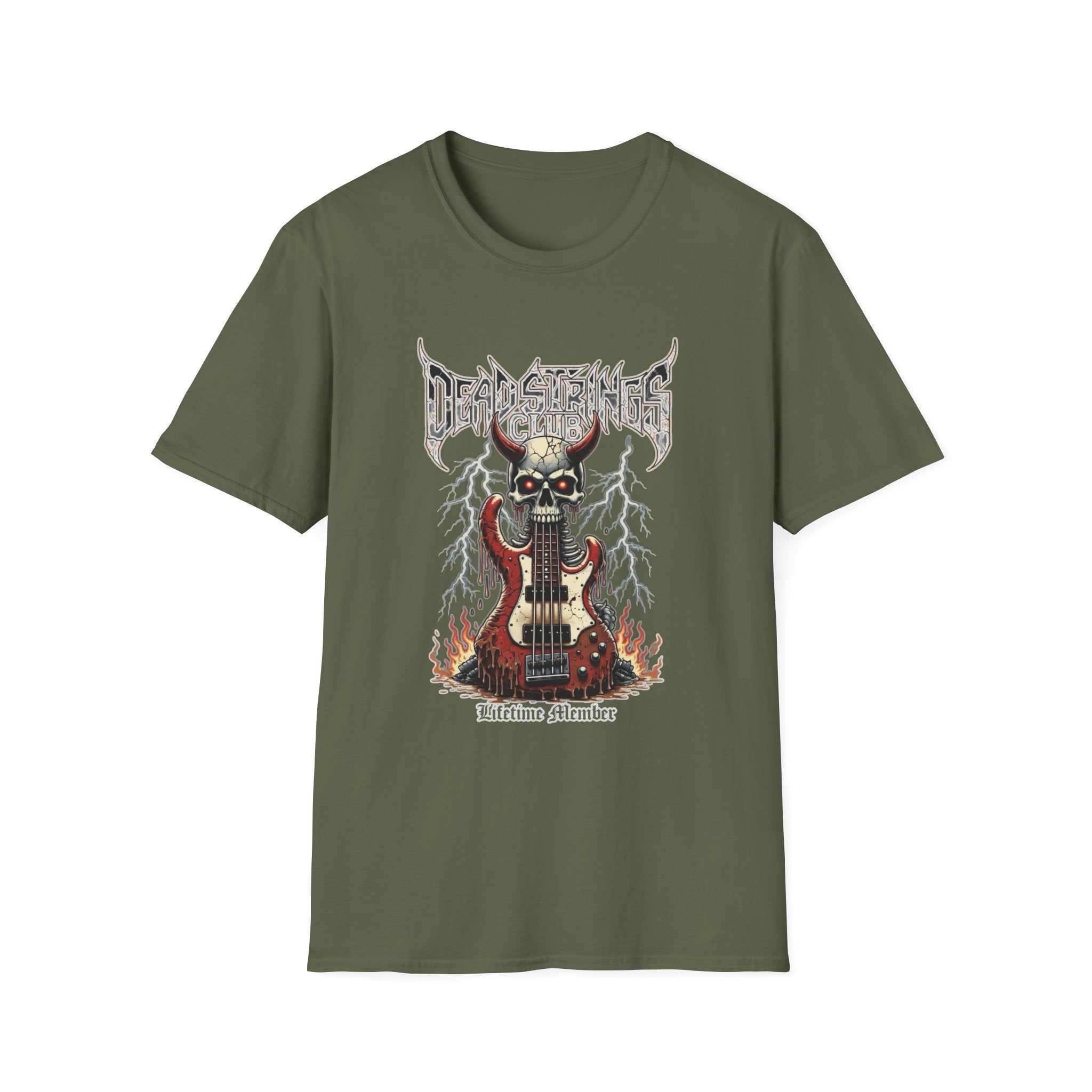 Bass - Dead Strings Club Lifetime Member Bass Guitar T-Shirt