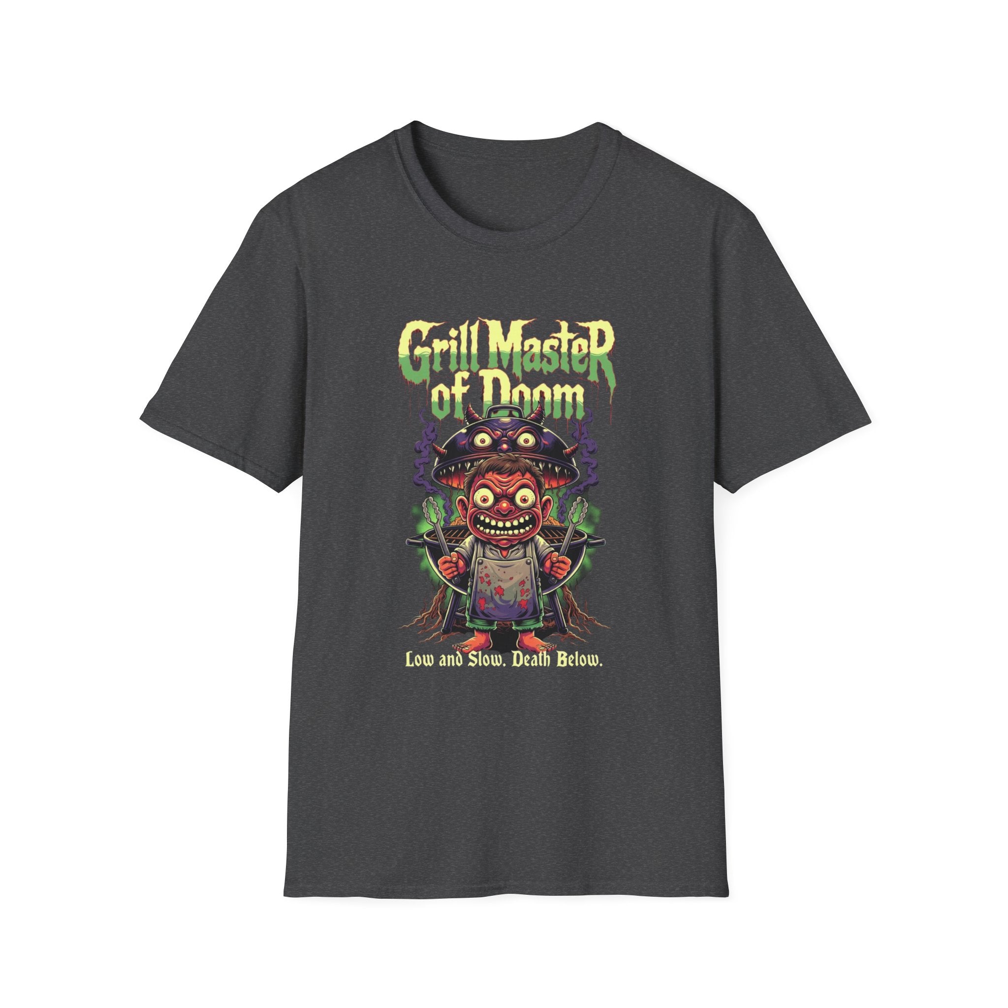Grill Master of Doom T-Shirt — Retro Horror BBQ Tee