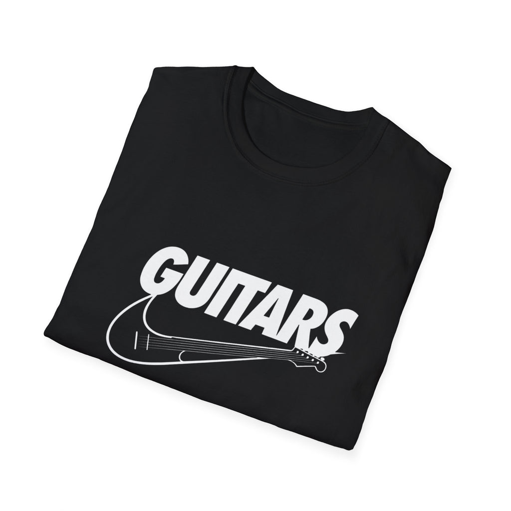 Guitars Graphic T-Shirt — Retro Rock Electric Guitar Logo Tee