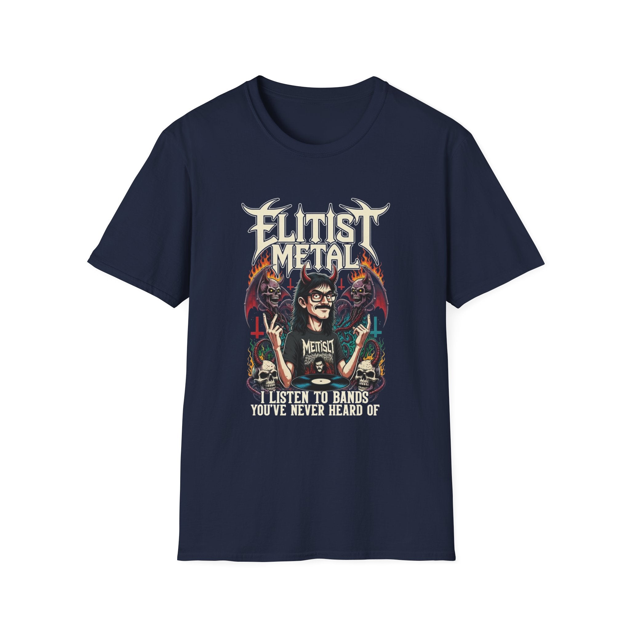 Elitist Graphic T-Shirt — Retro Occult Band Art