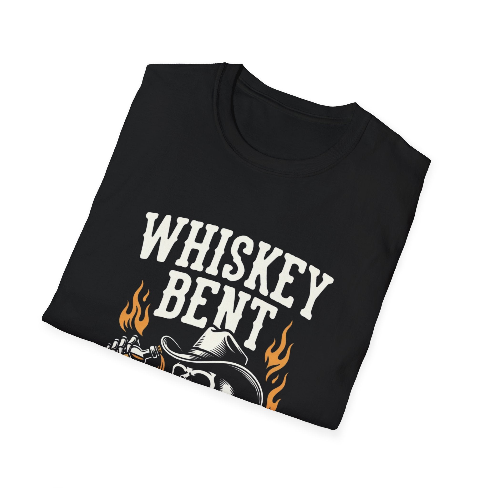 Whiskey Bent and Hell Bound Skull T-Shirt