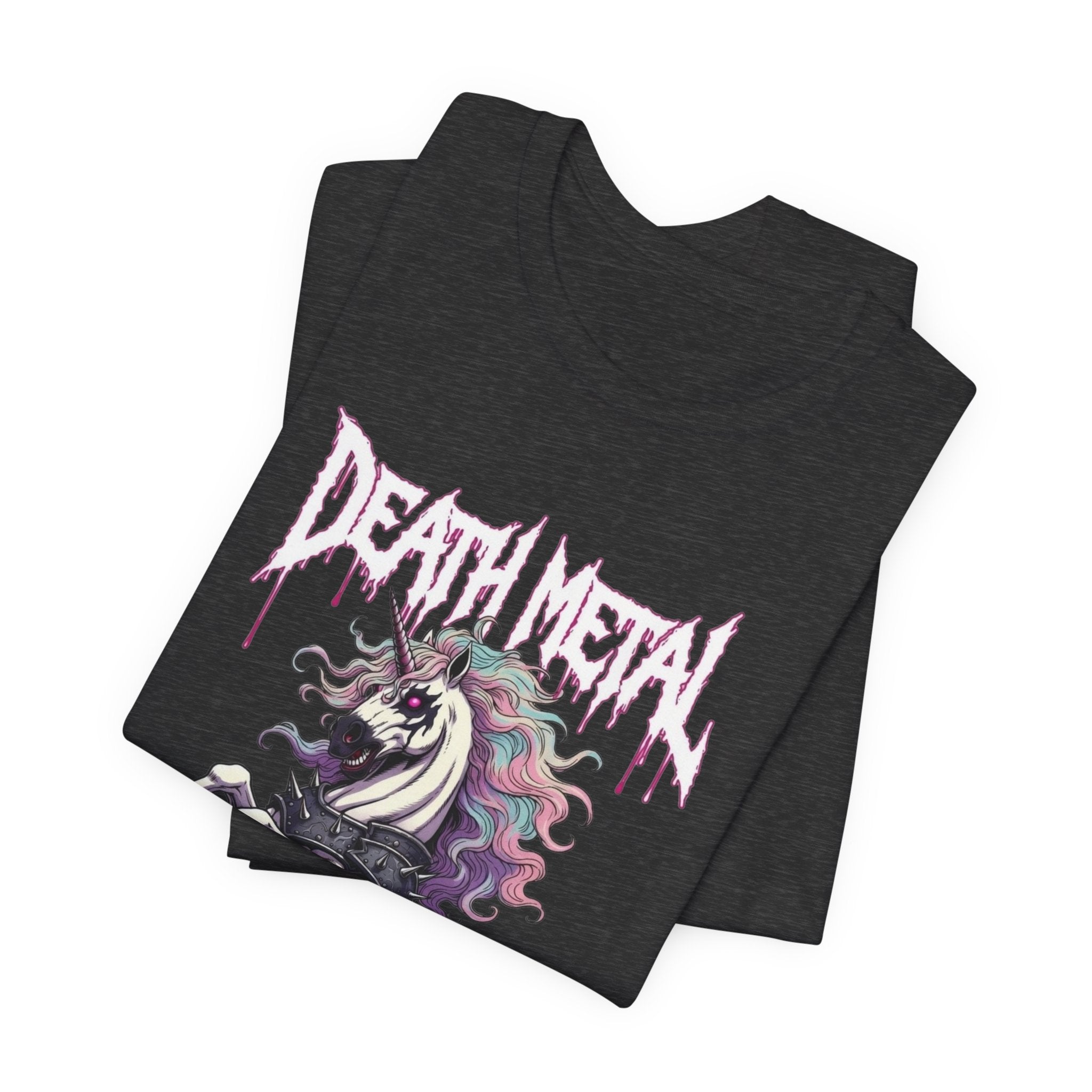 Death Metal Unicorn T-Shirt — Gothic Rainbow Unicorn Tee