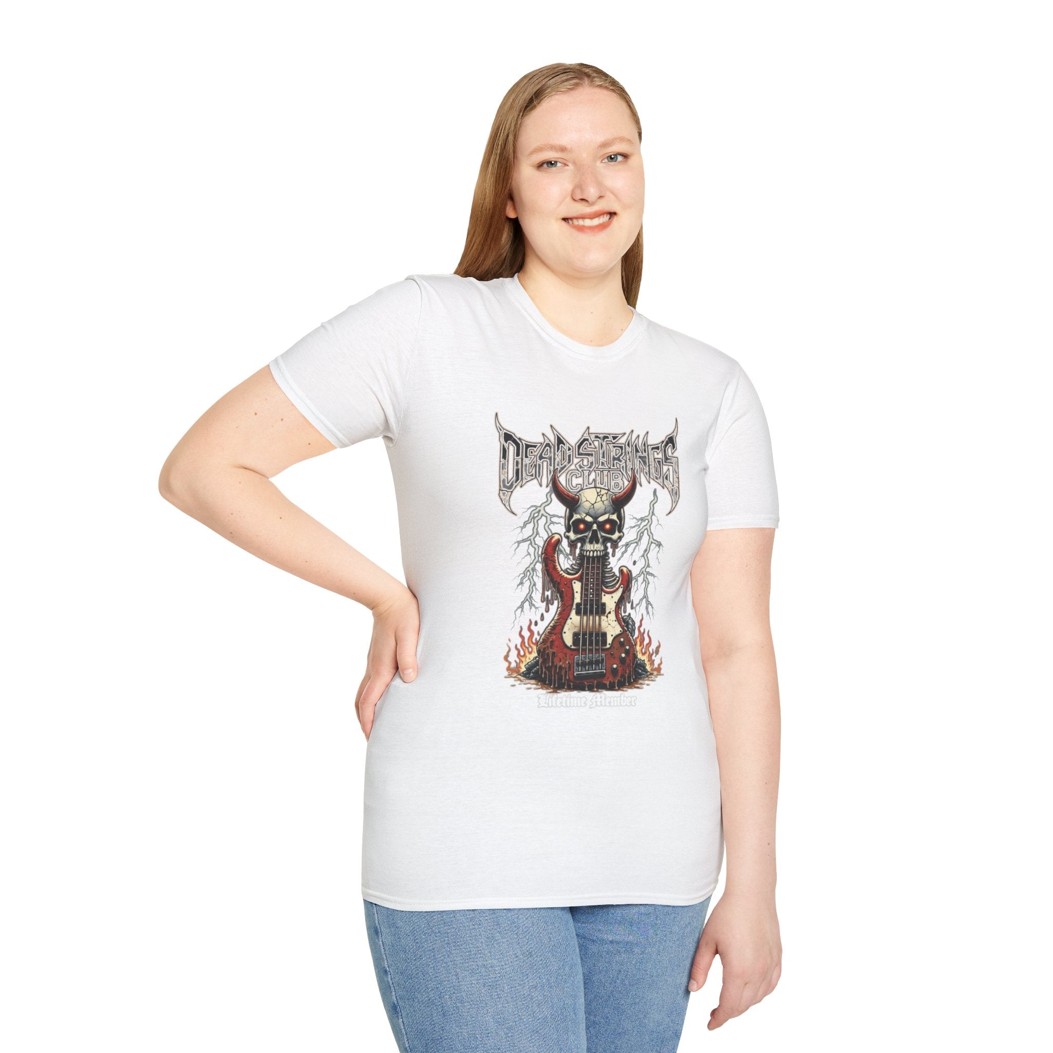 Bass - Dead Strings Club Lifetime Member Bass Guitar T-Shirt