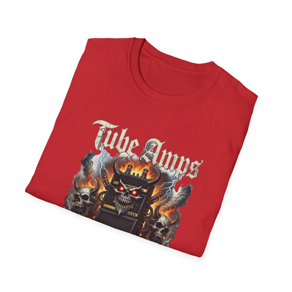 Tube Amps T-Shirt — "EL34s Don't Take Software Updates, Kid" Guitarist Tee