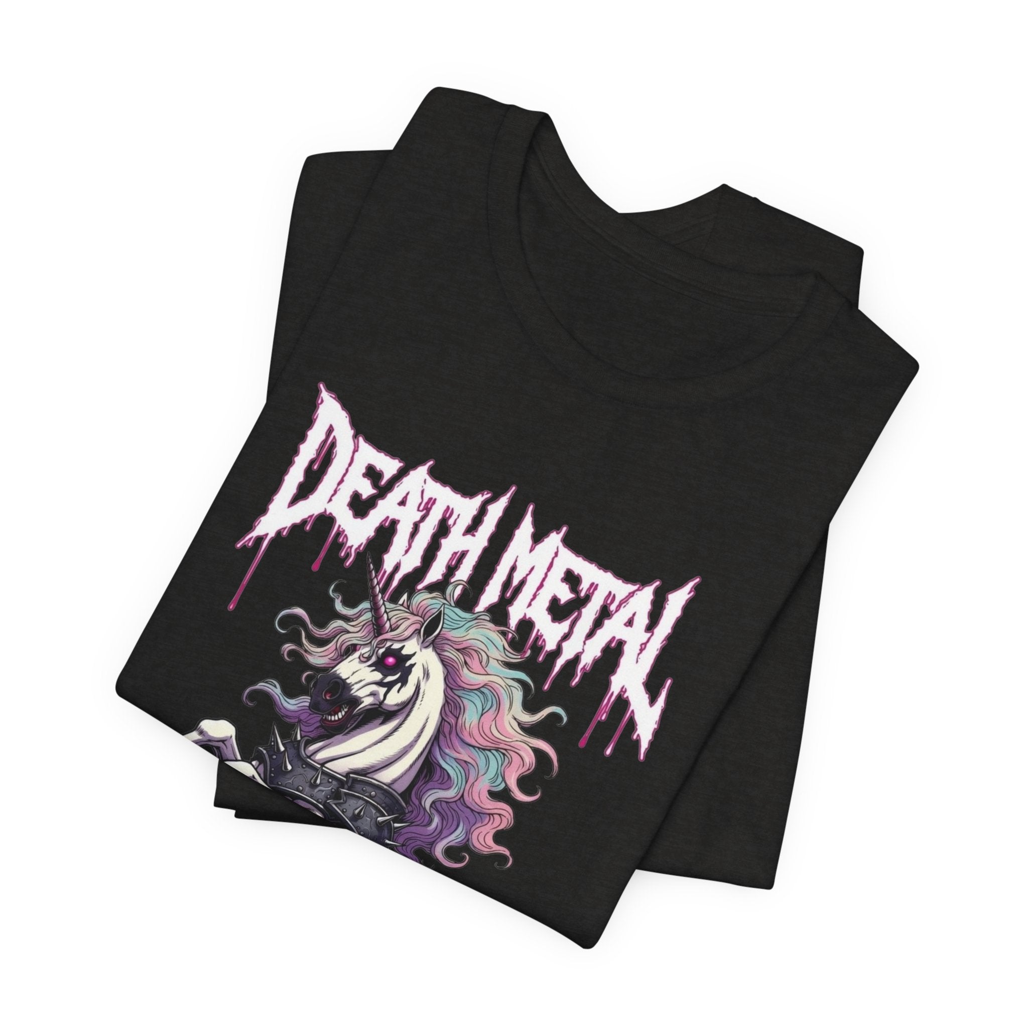 Death Metal Unicorn T-Shirt — Gothic Rainbow Unicorn Tee