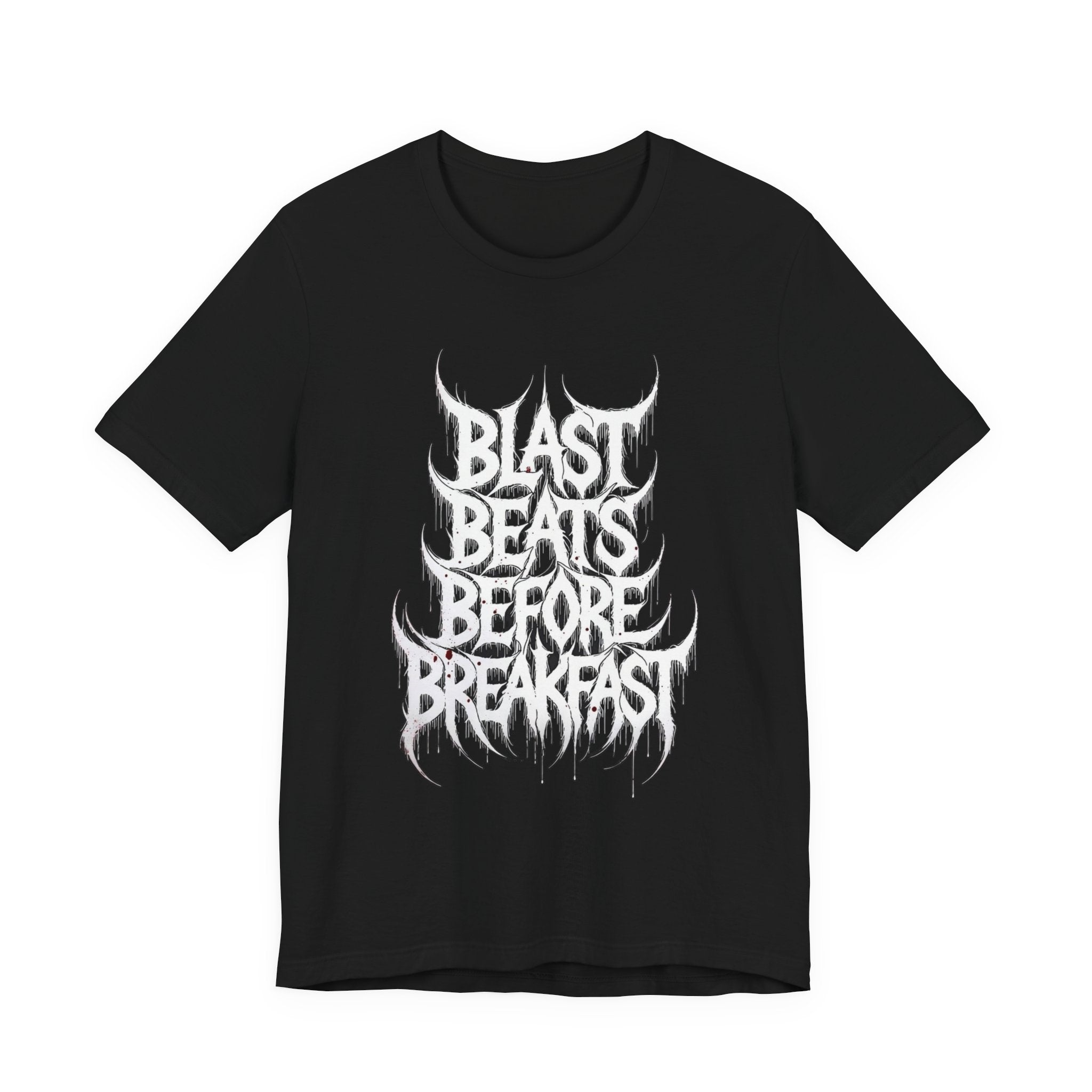 Blast Beats Before Breakfast T-Shirt — Metal Drummer Graphic Tee