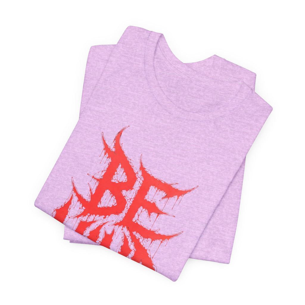 Be Kind Graphic Tee — Red Horror-Style Typography T-Shirt